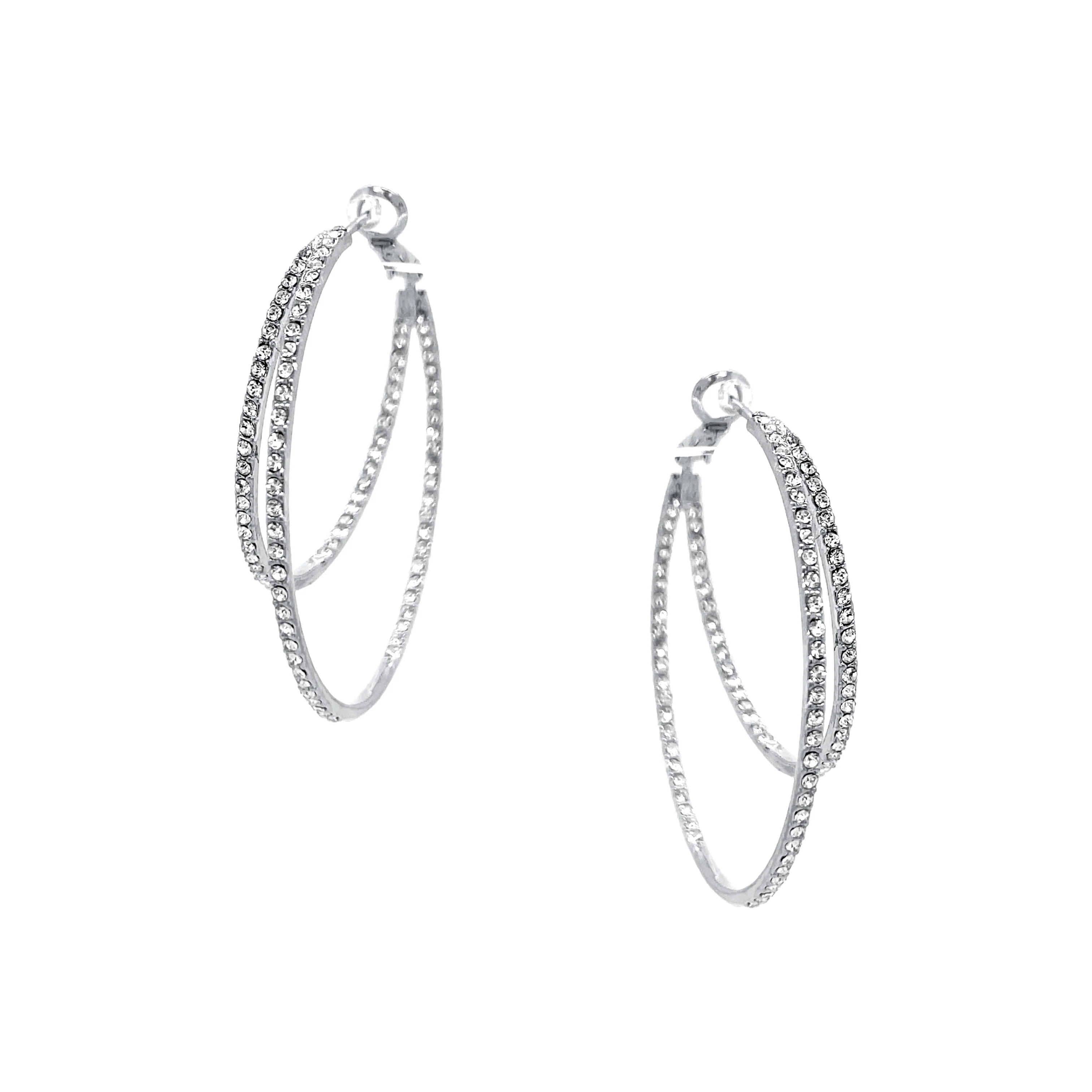 Double Hoop Earrings - Image 2