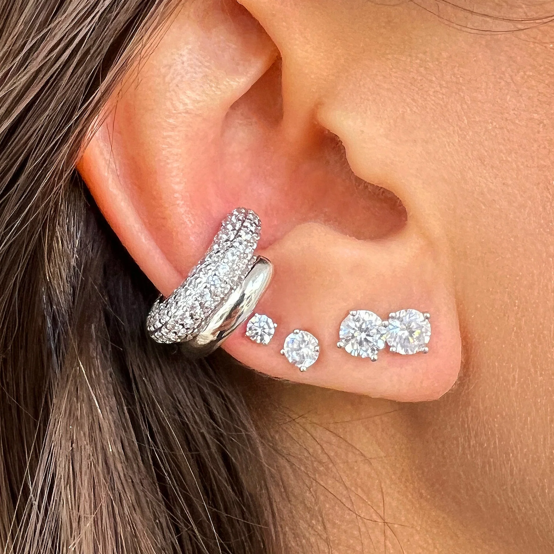 Double Row Cuff Earring - Image 2
