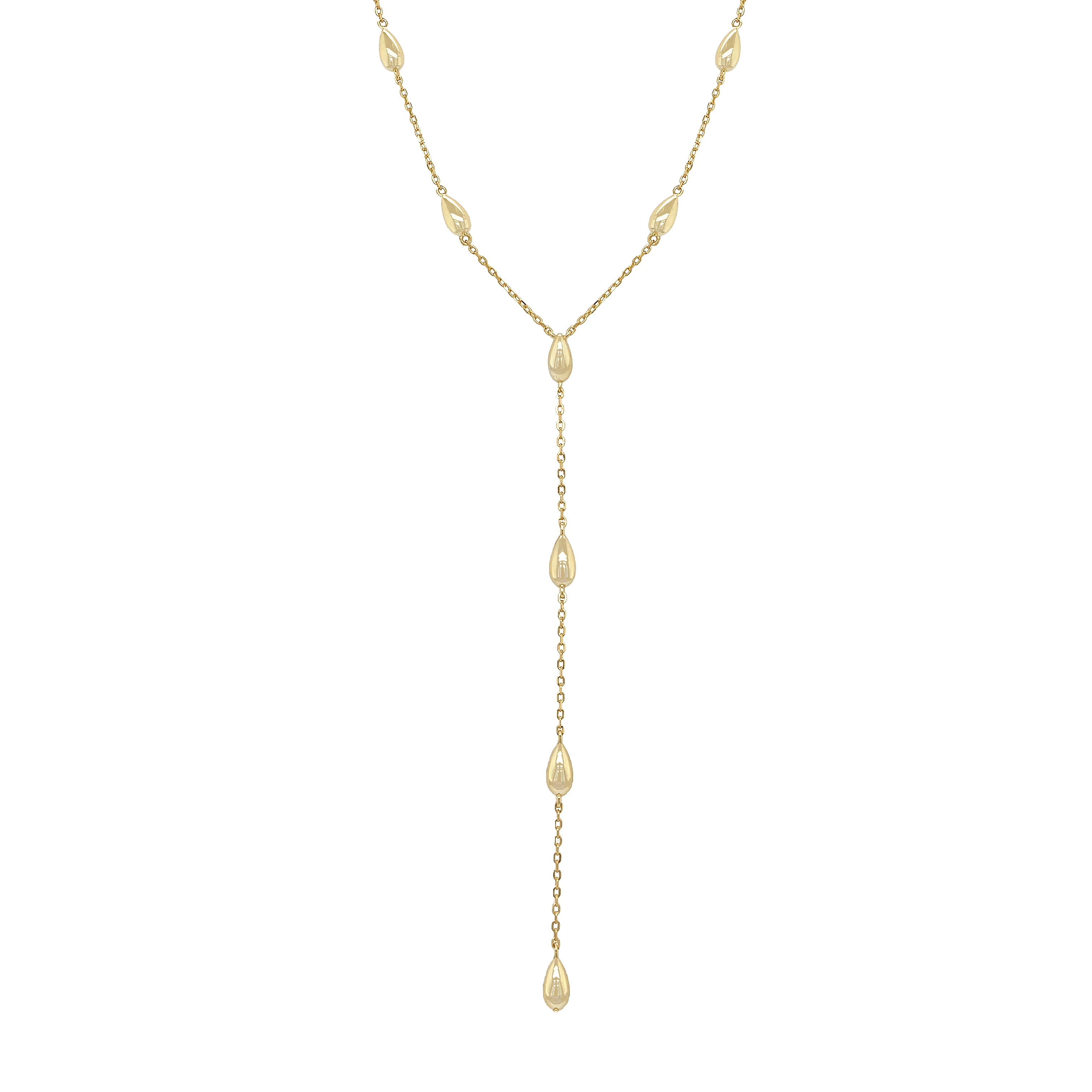 Droplet Lariat Necklace
