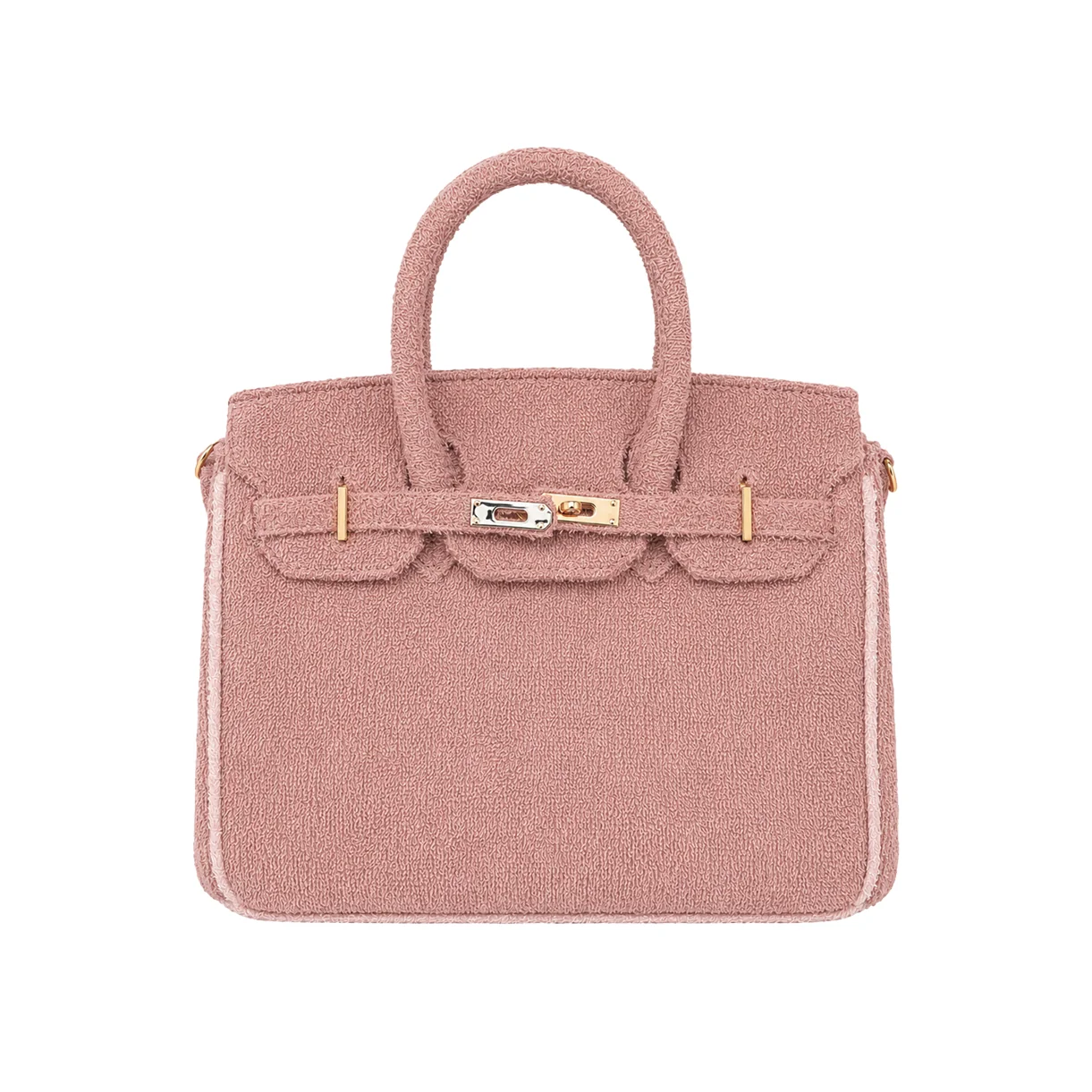 Dusty Rose Terry Handbag