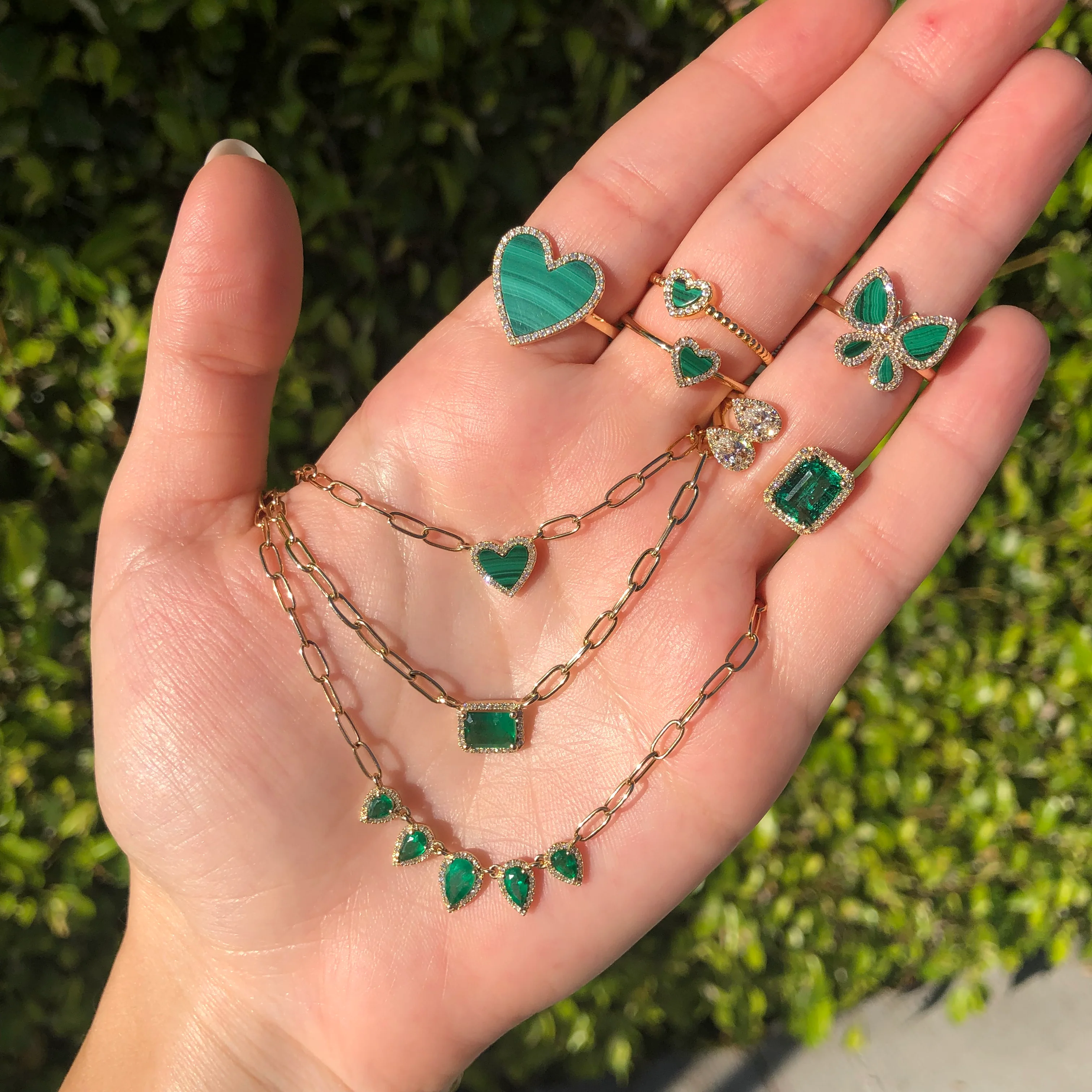 Emerald & Diamond Necklace - Image 3