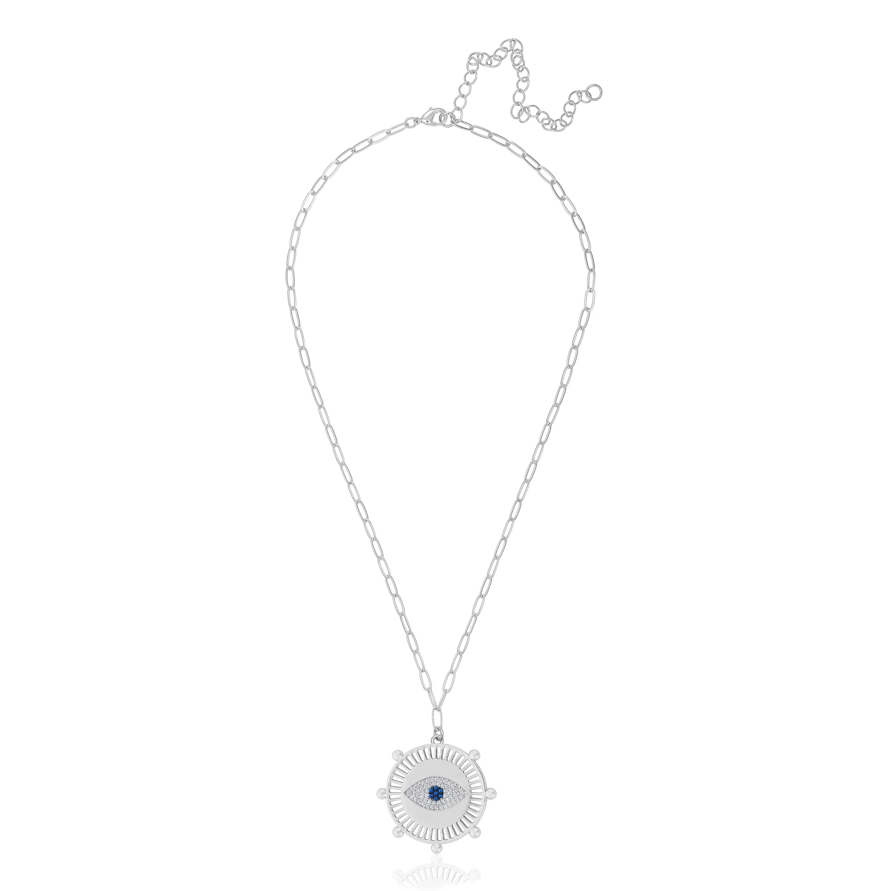 SALE Evil Eye Medallion Necklace - Image 3