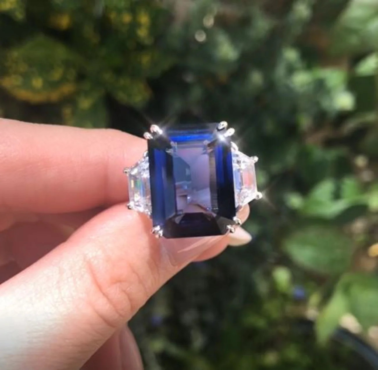 Faux Sapphire Ring - Image 2