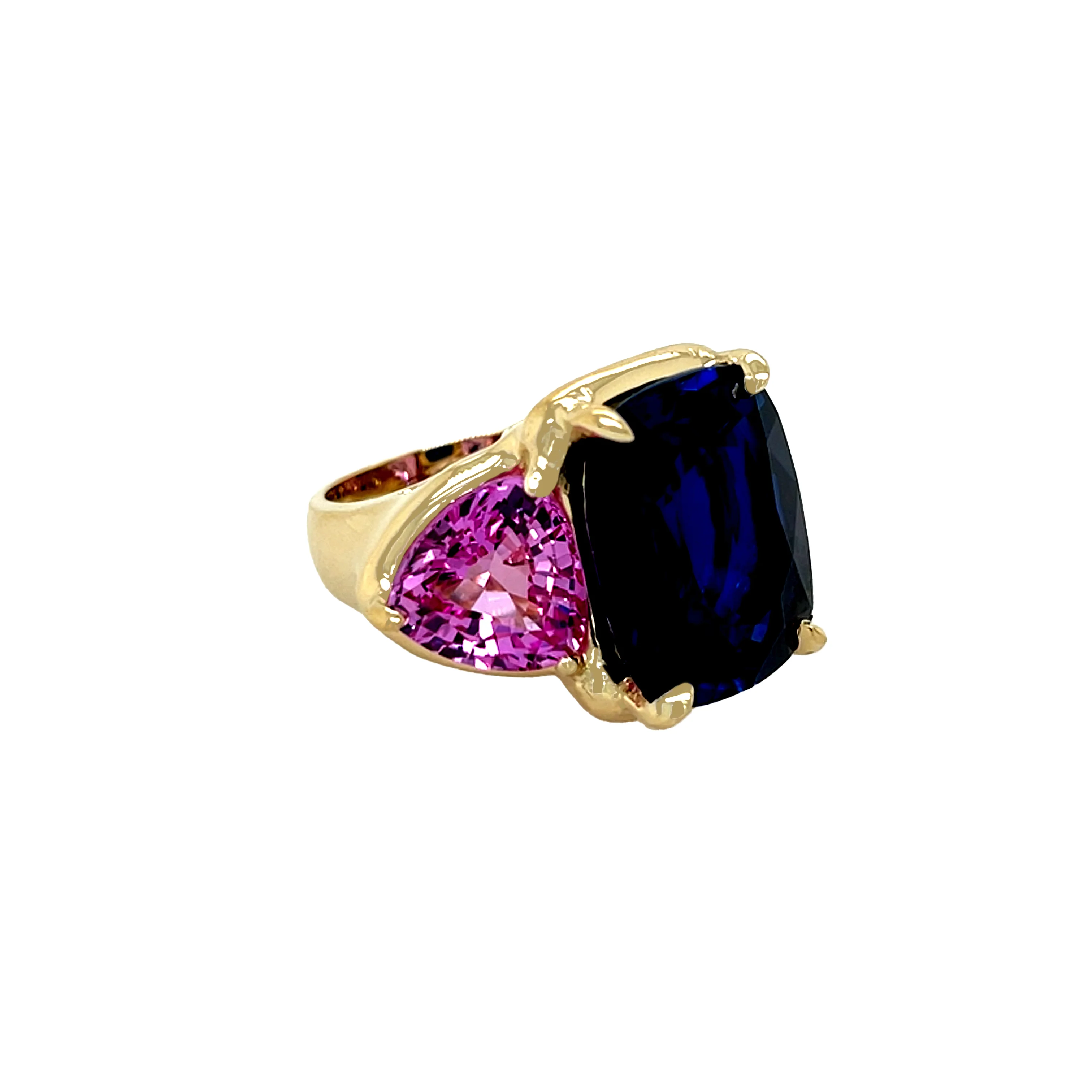 Faux Sapphire & Tourmaline Ring - Image 3