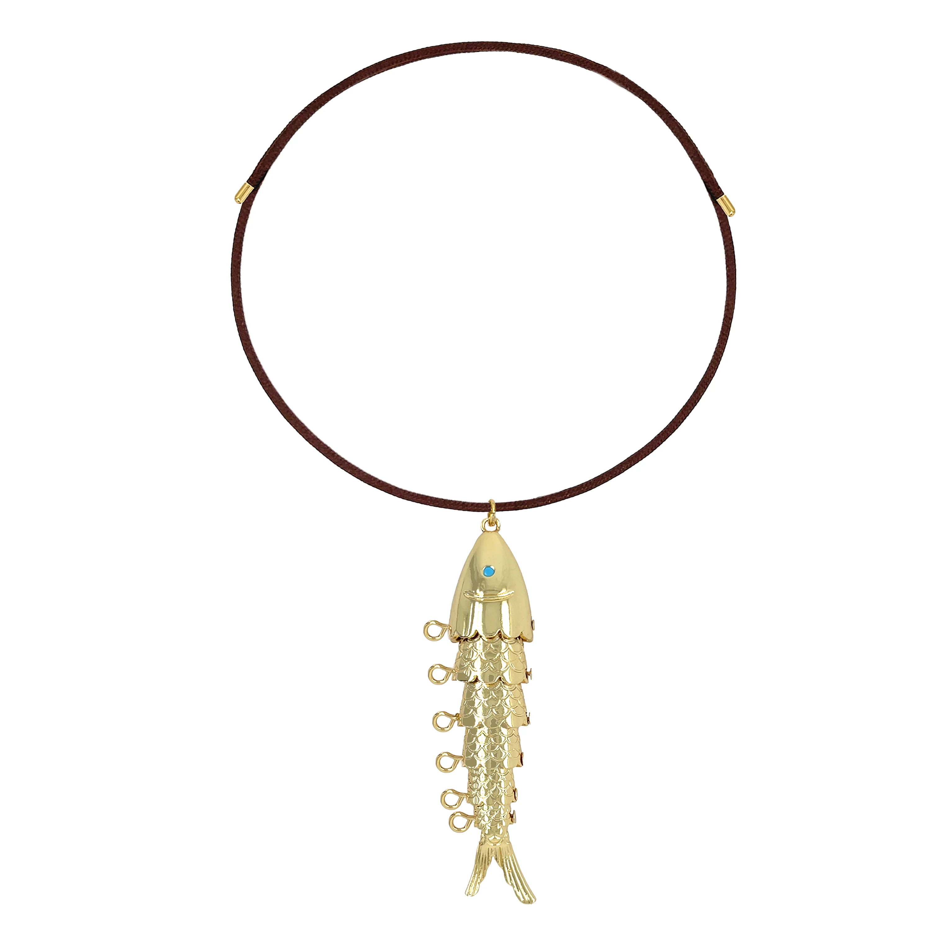 Fish Charm Magnetic Choker Necklace - Image 5