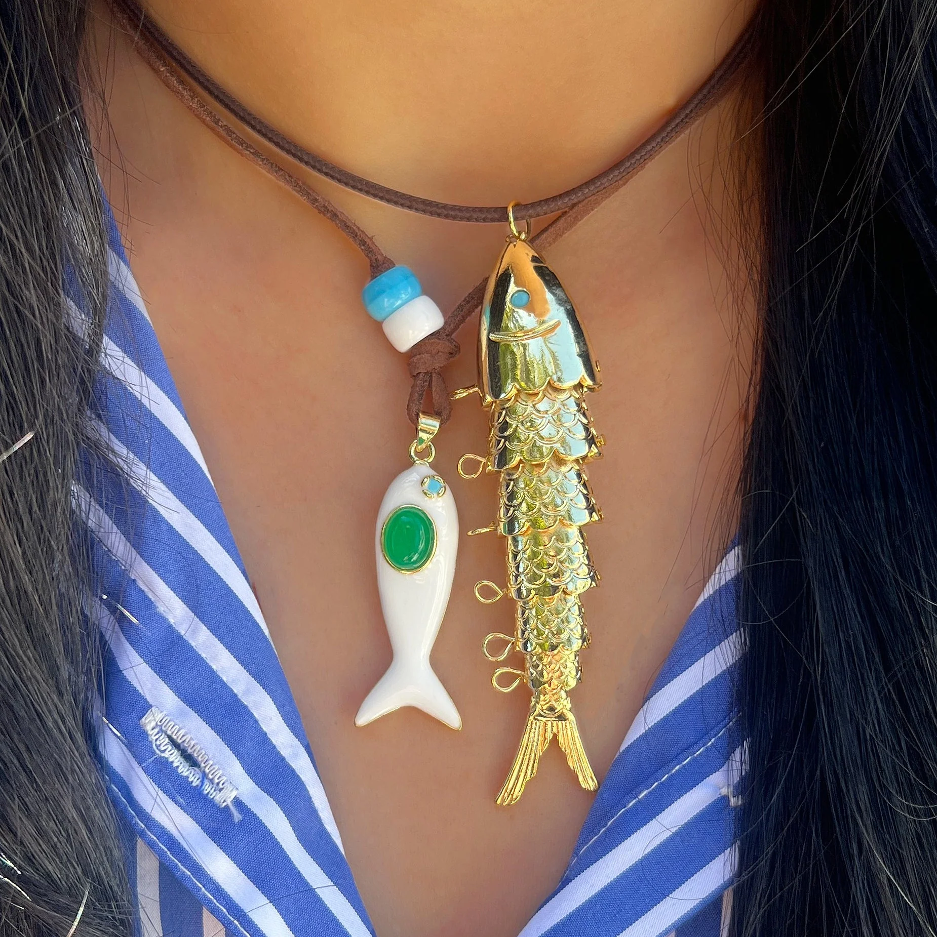 Fish Pendant Necklace - Image 8