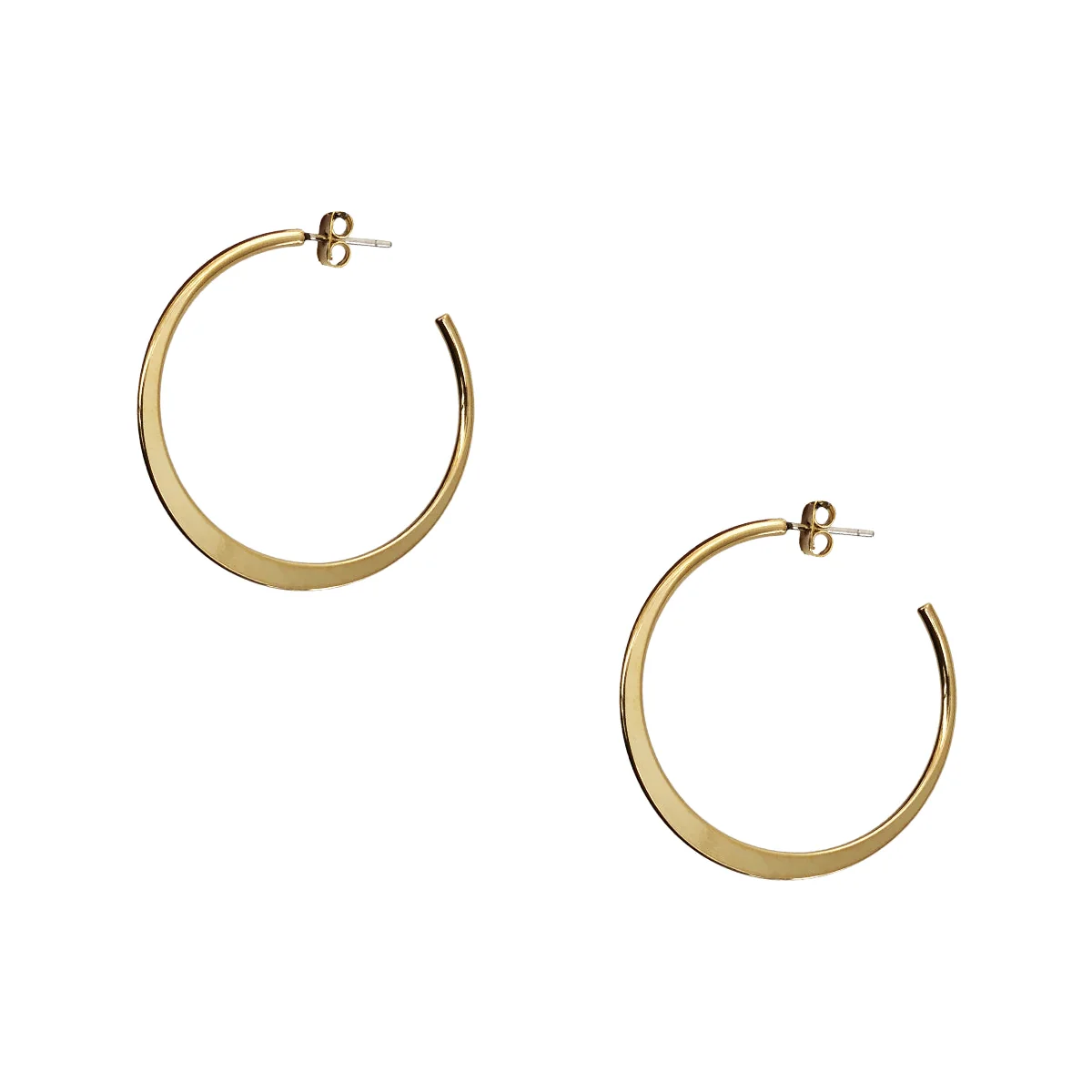 Flat Hoop Earrings