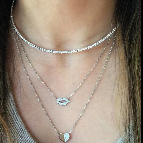 Flex Choker Necklace - White - Image 4