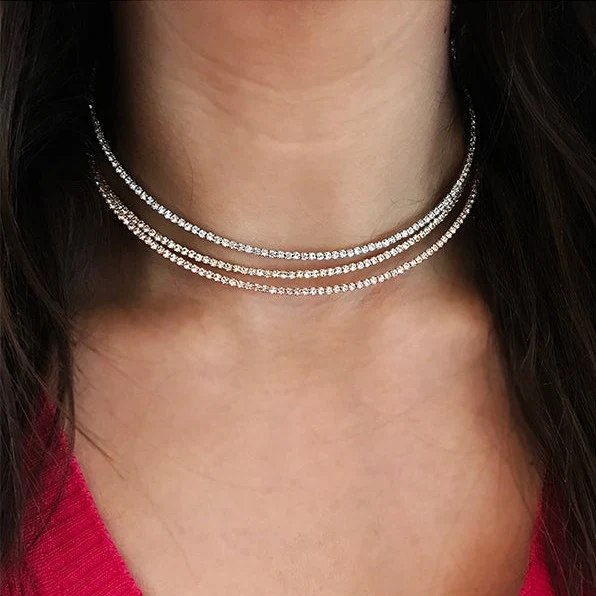 Flex Choker Necklace - White - Image 5