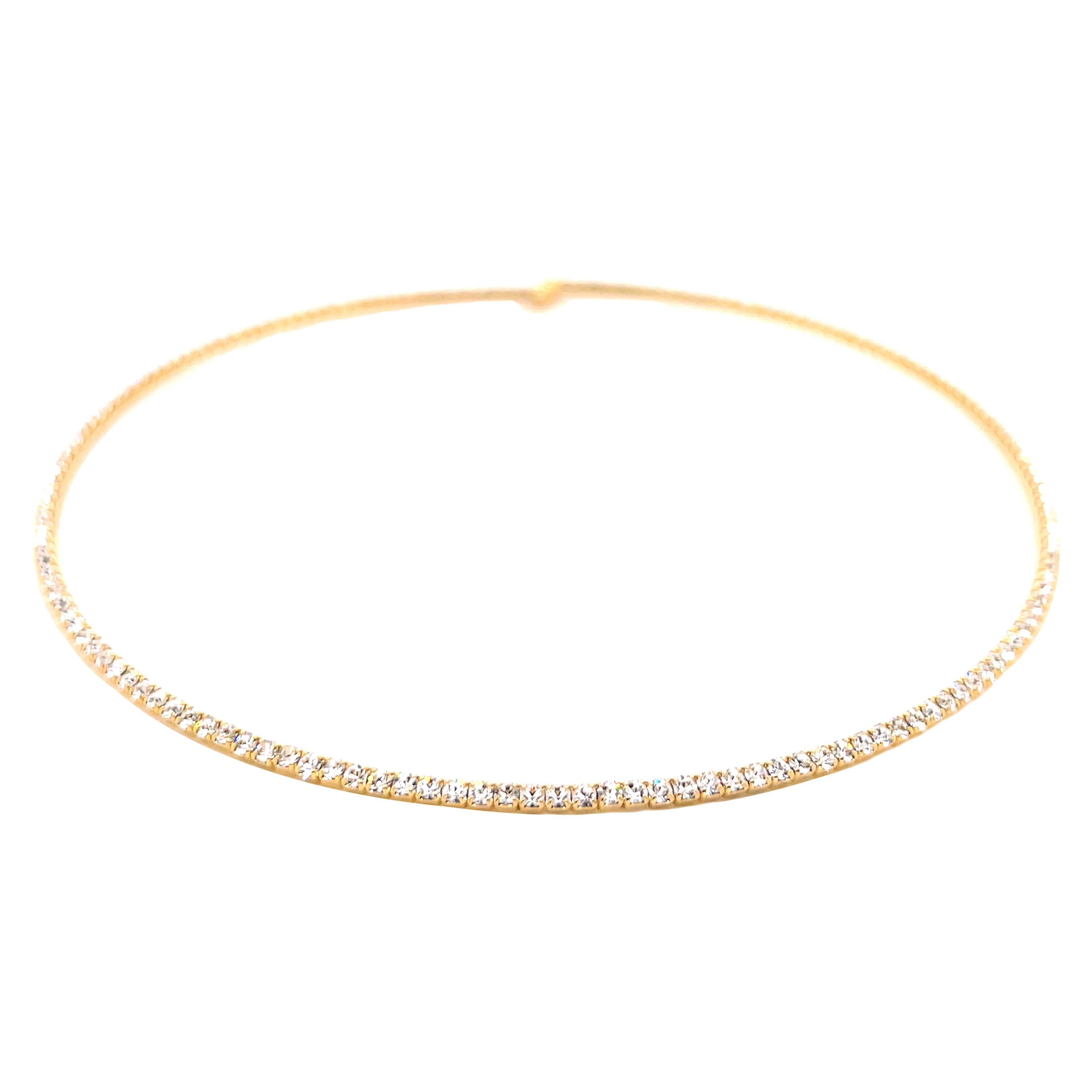 Flex Choker Necklace - Yellow - Image 3