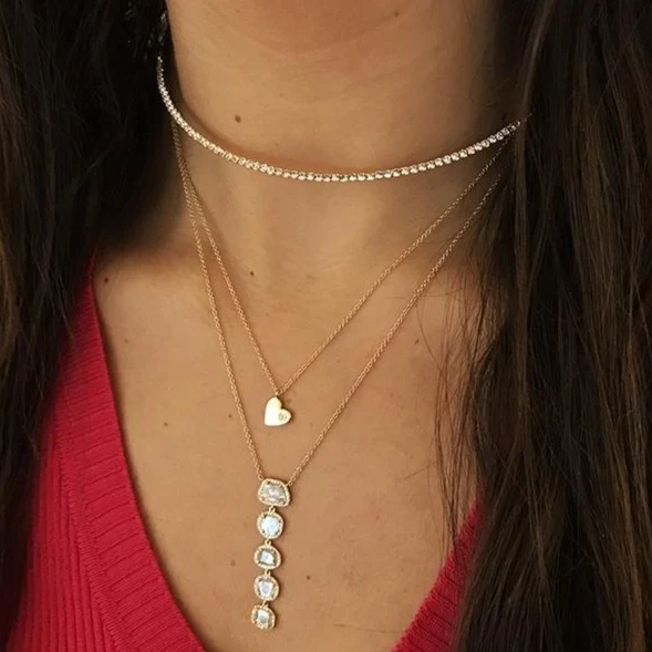 Flex Choker Necklace - Yellow - Image 4