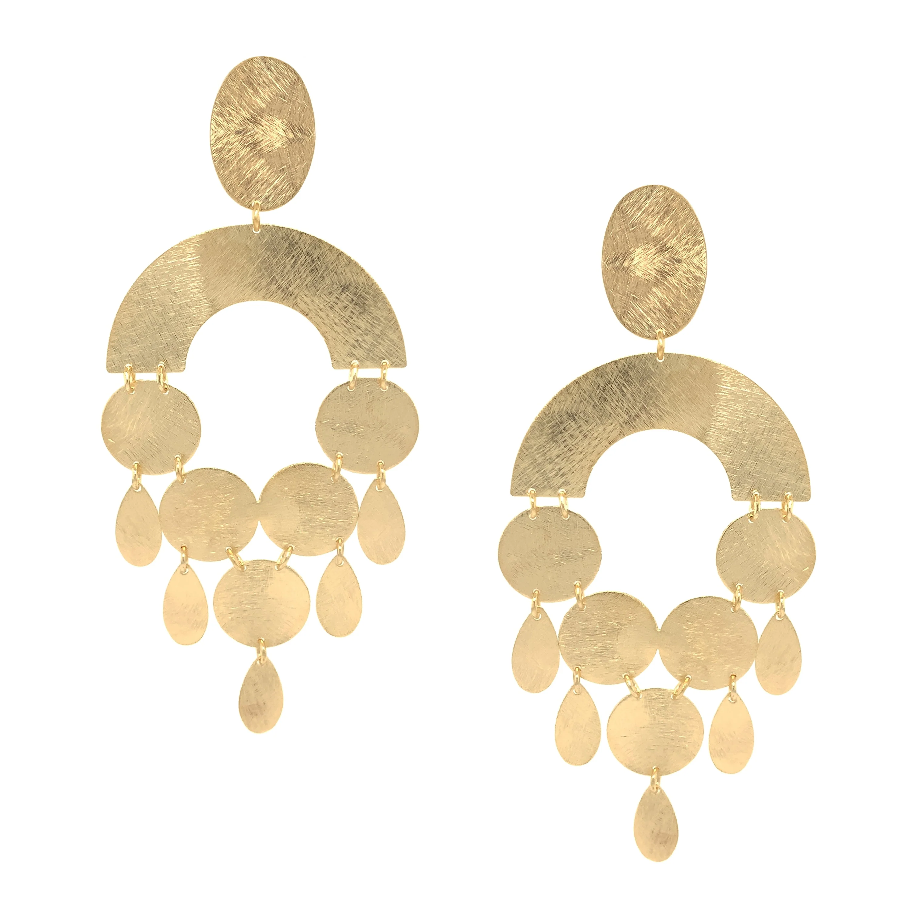 Geometric Chandelier Earrings - Image 2