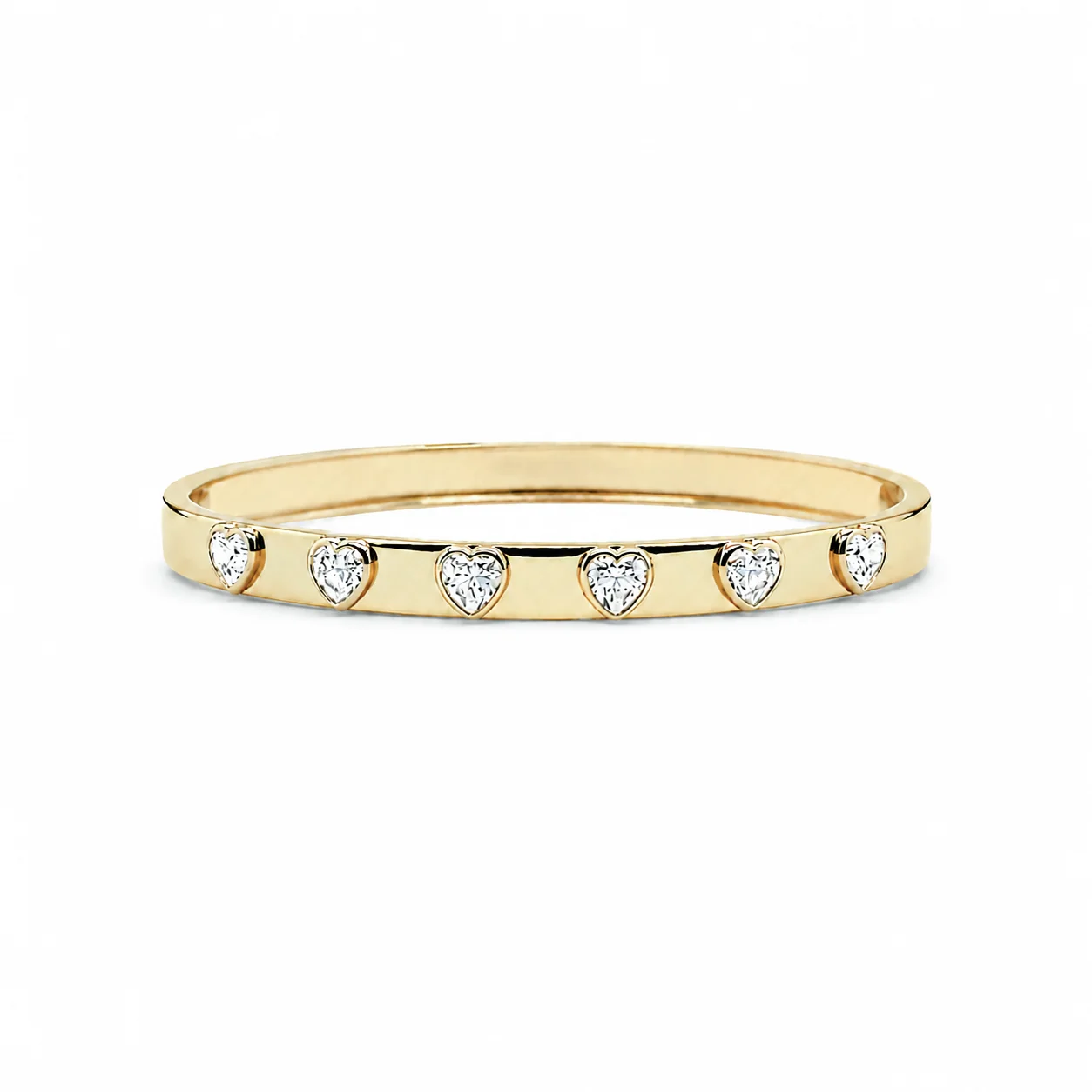 Heart Bangle Bracelet