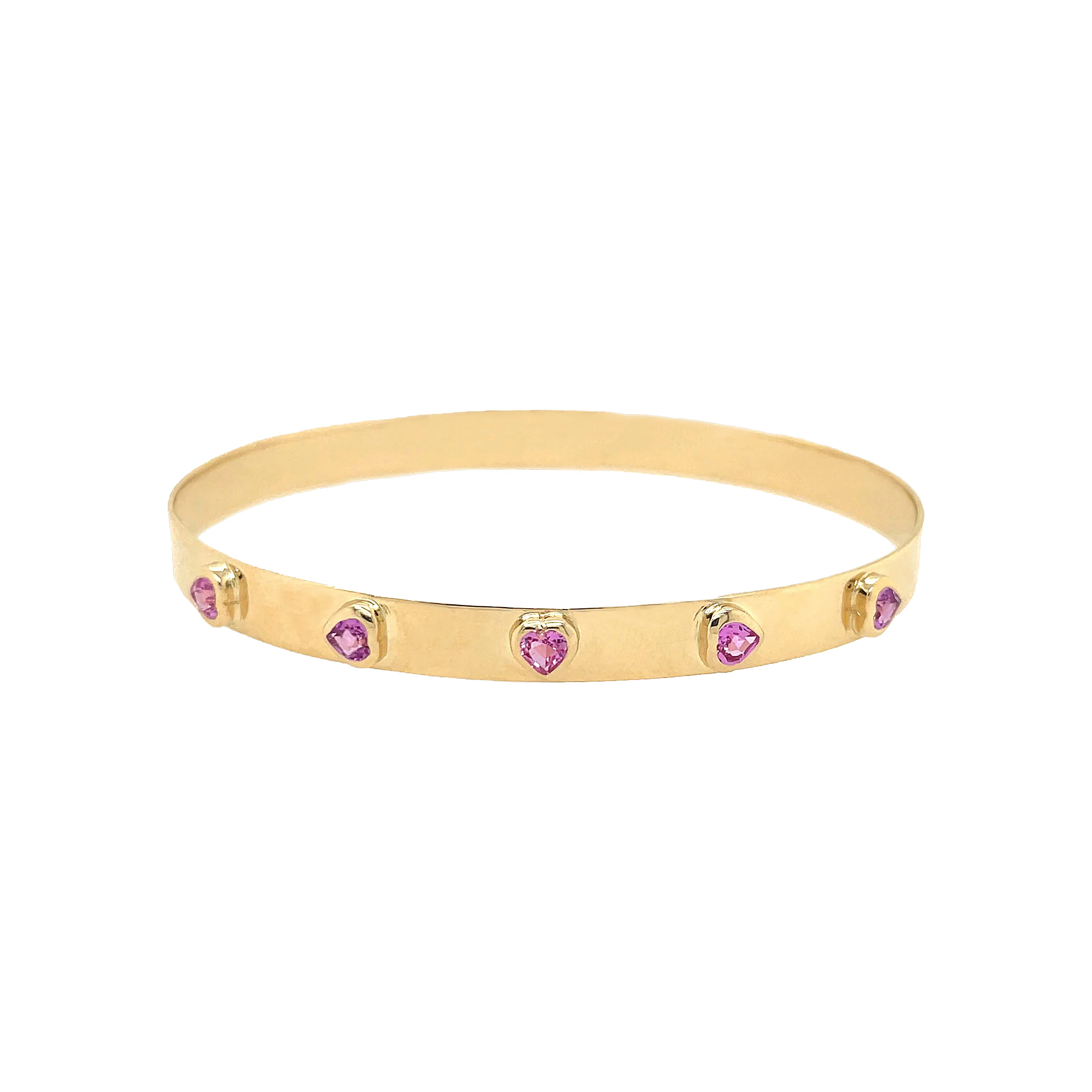 Heart Bangle Bracelet
