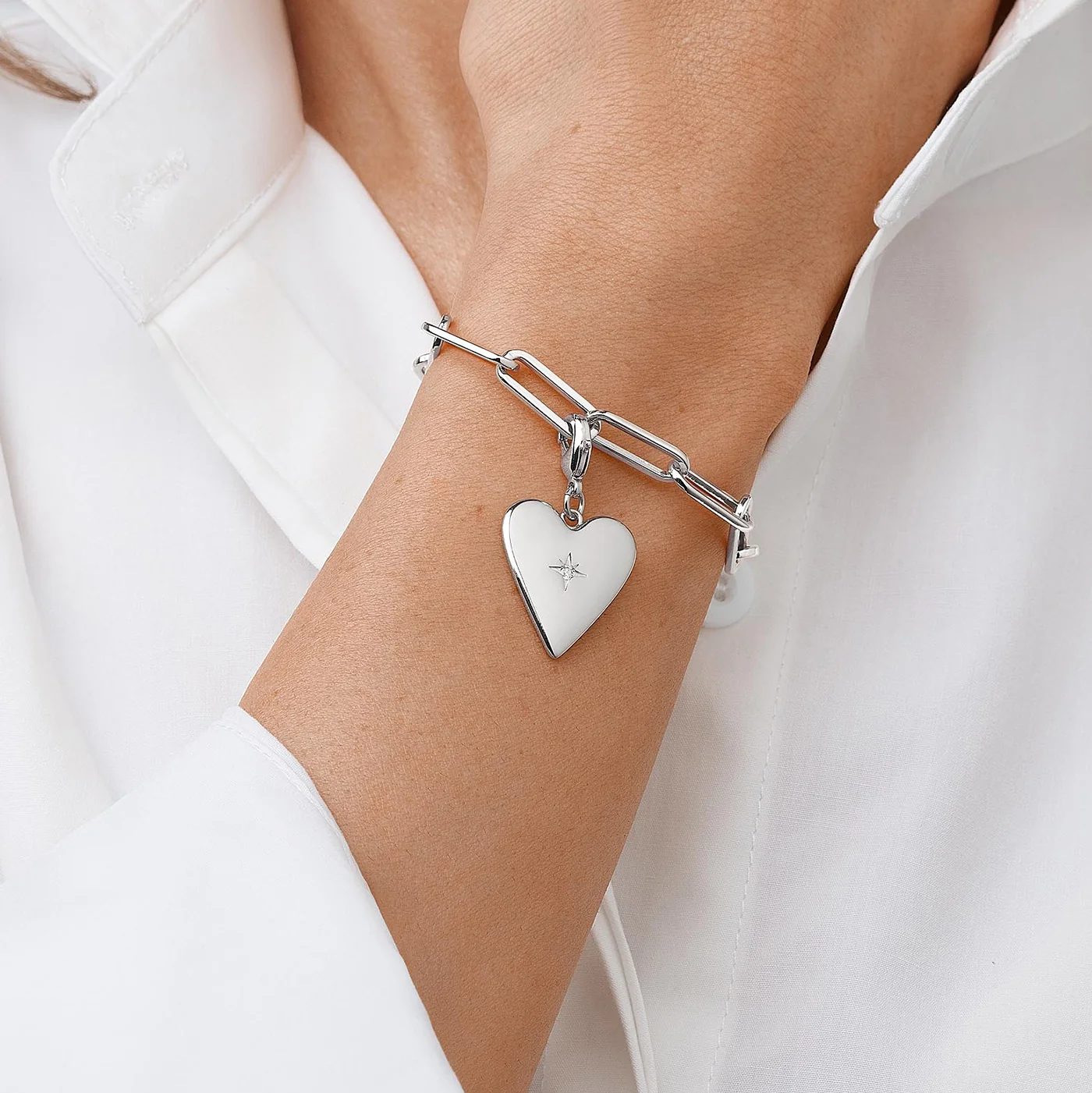 Heart Charm Bracelet - Image 2