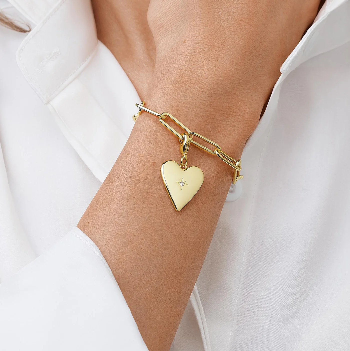 Heart Charm Bracelet - Image 2