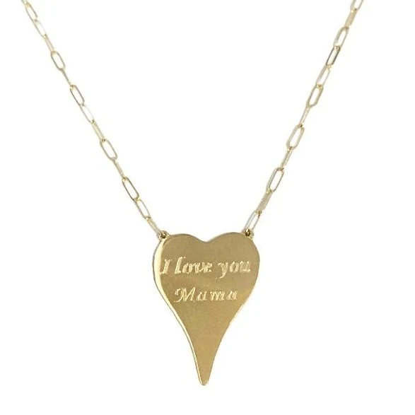 I Love You Mama Heart Necklace - Image 3