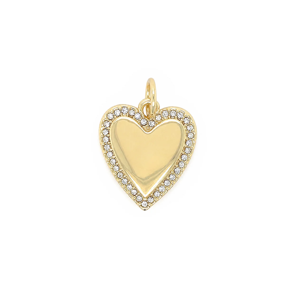 Pave Heart Charm
