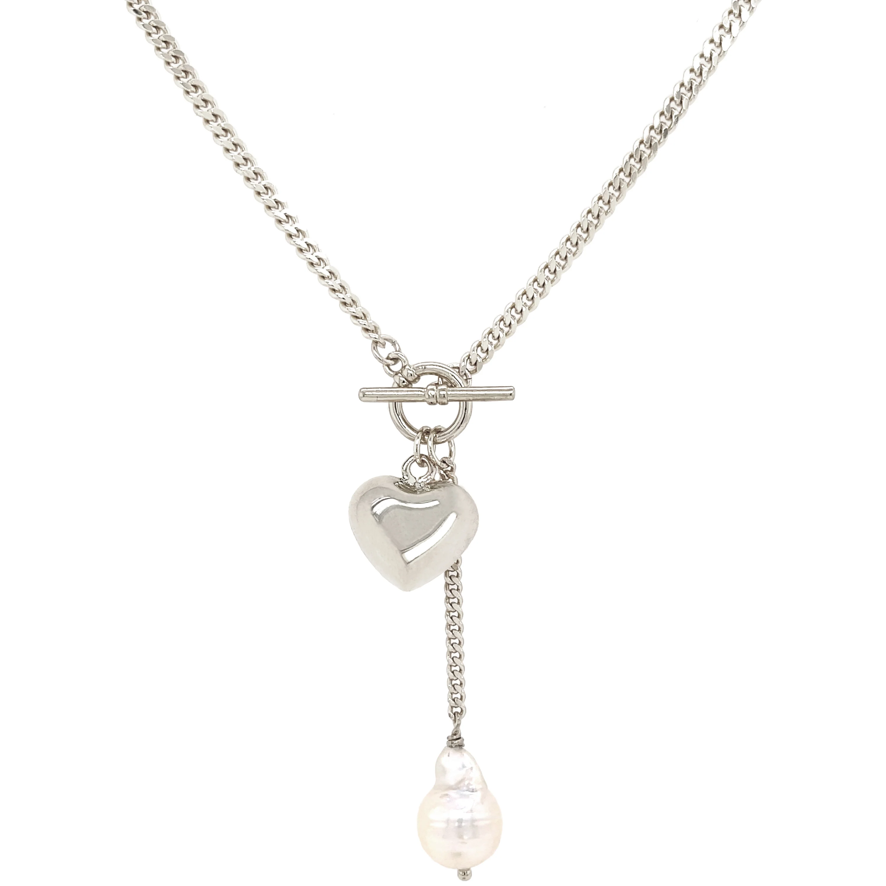 Heart & Pearl Necklace