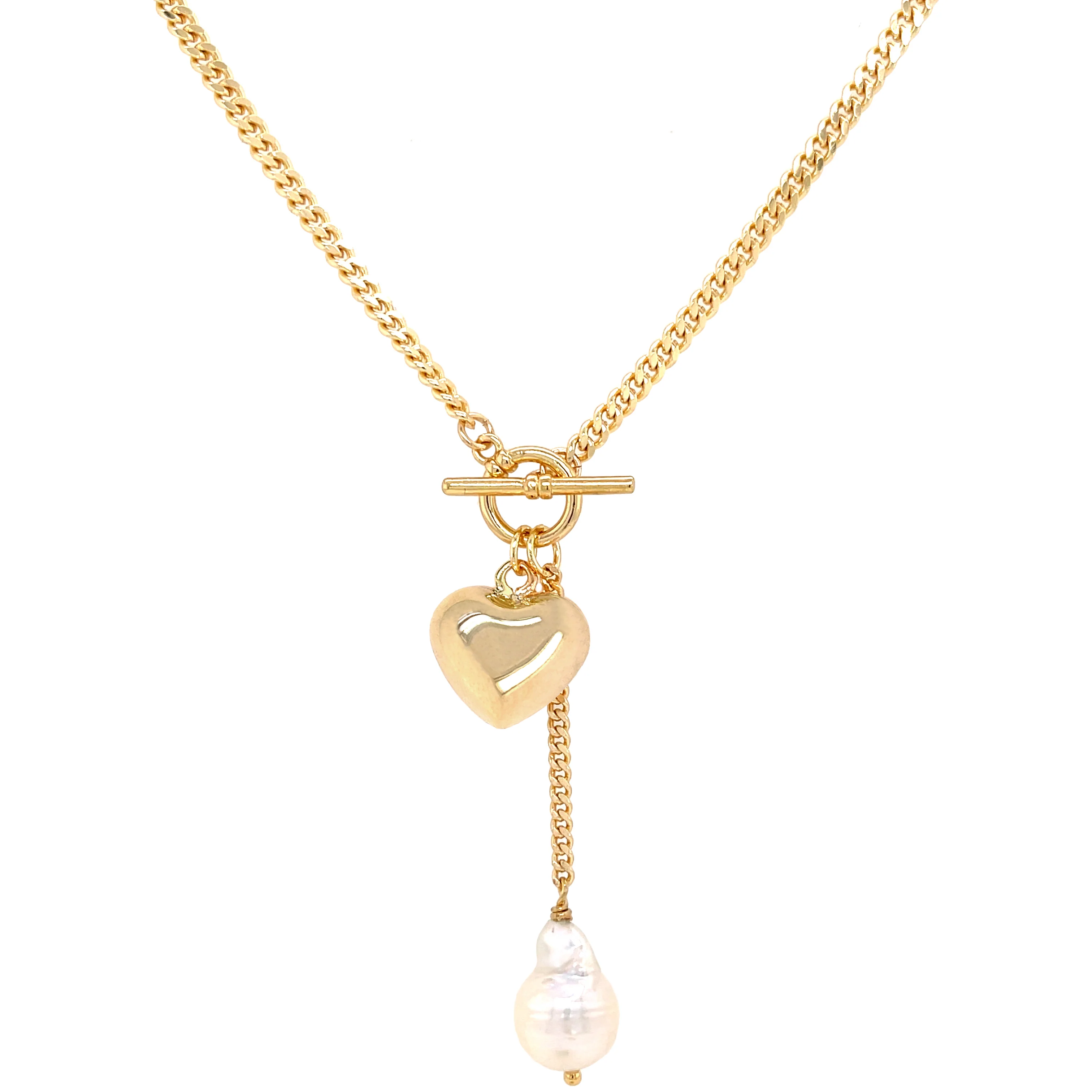 Heart & Pearl Necklace