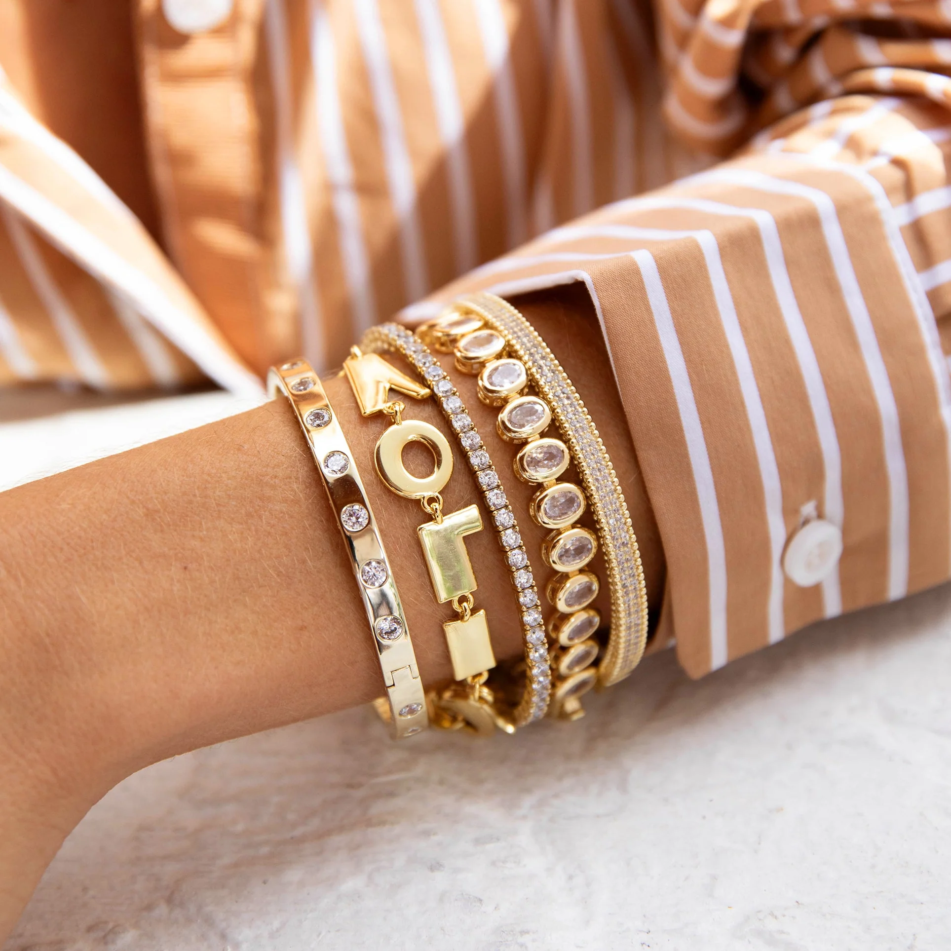 Hinge Bangle Bracelet - Image 2