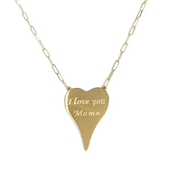 I Love You Mama Heart Necklace - Image 2