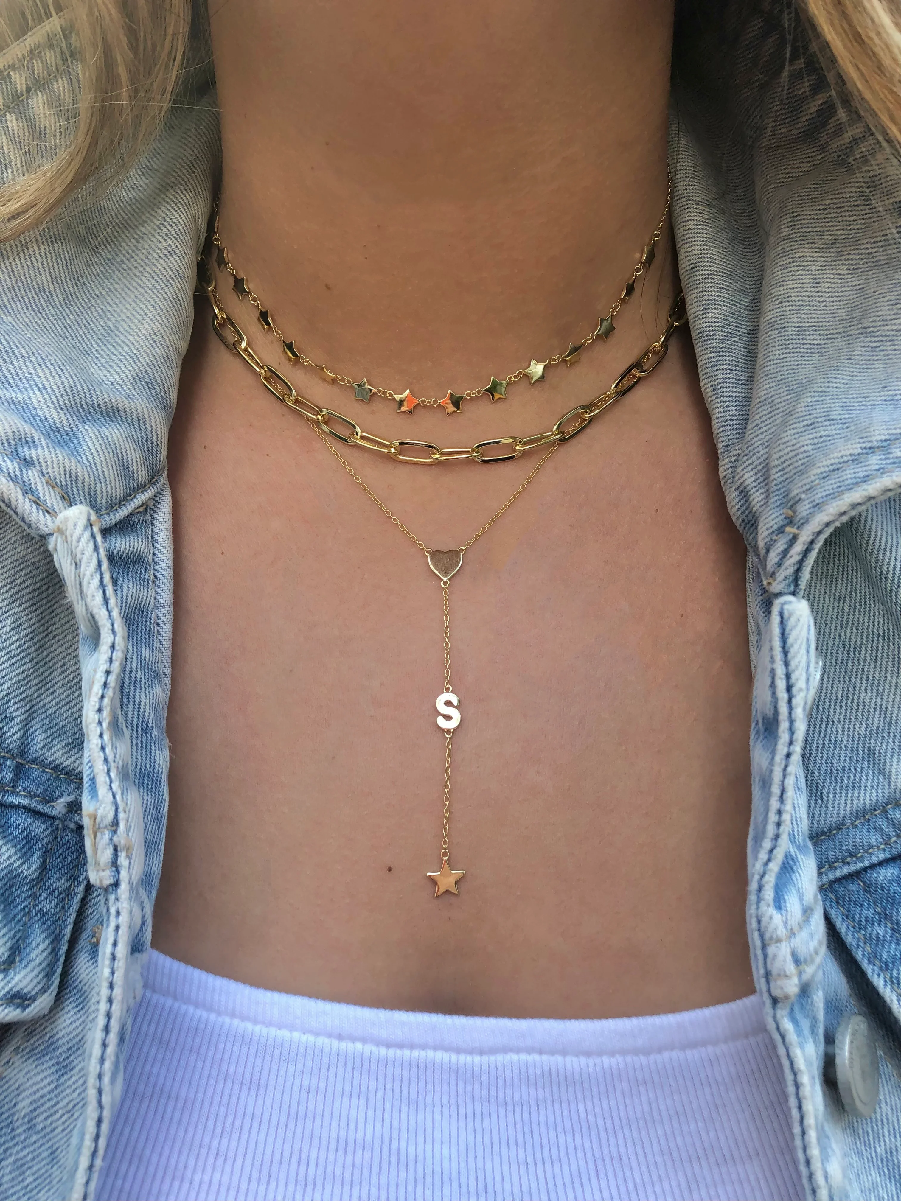 Initial Lariat Necklace - Image 2