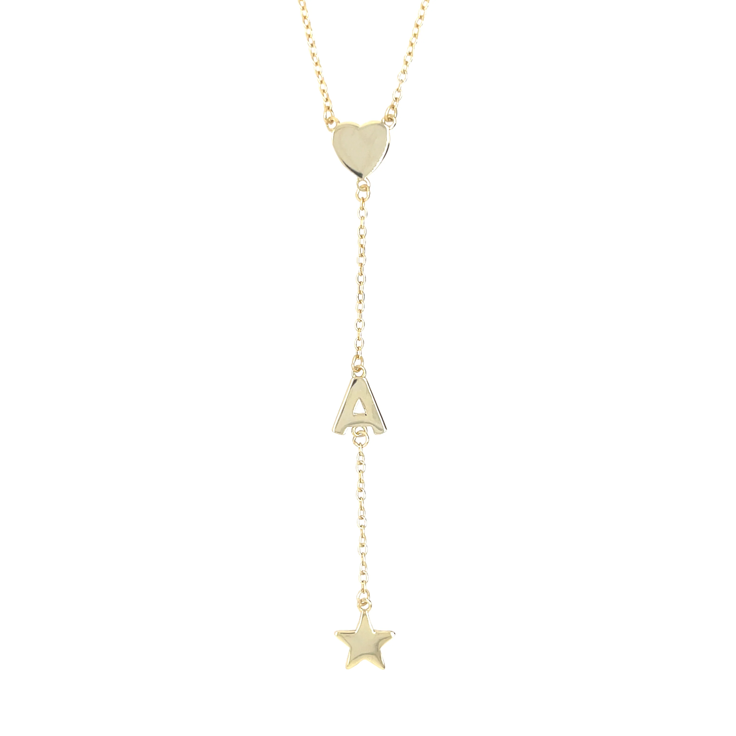 Initial Lariat Necklace - Image 3