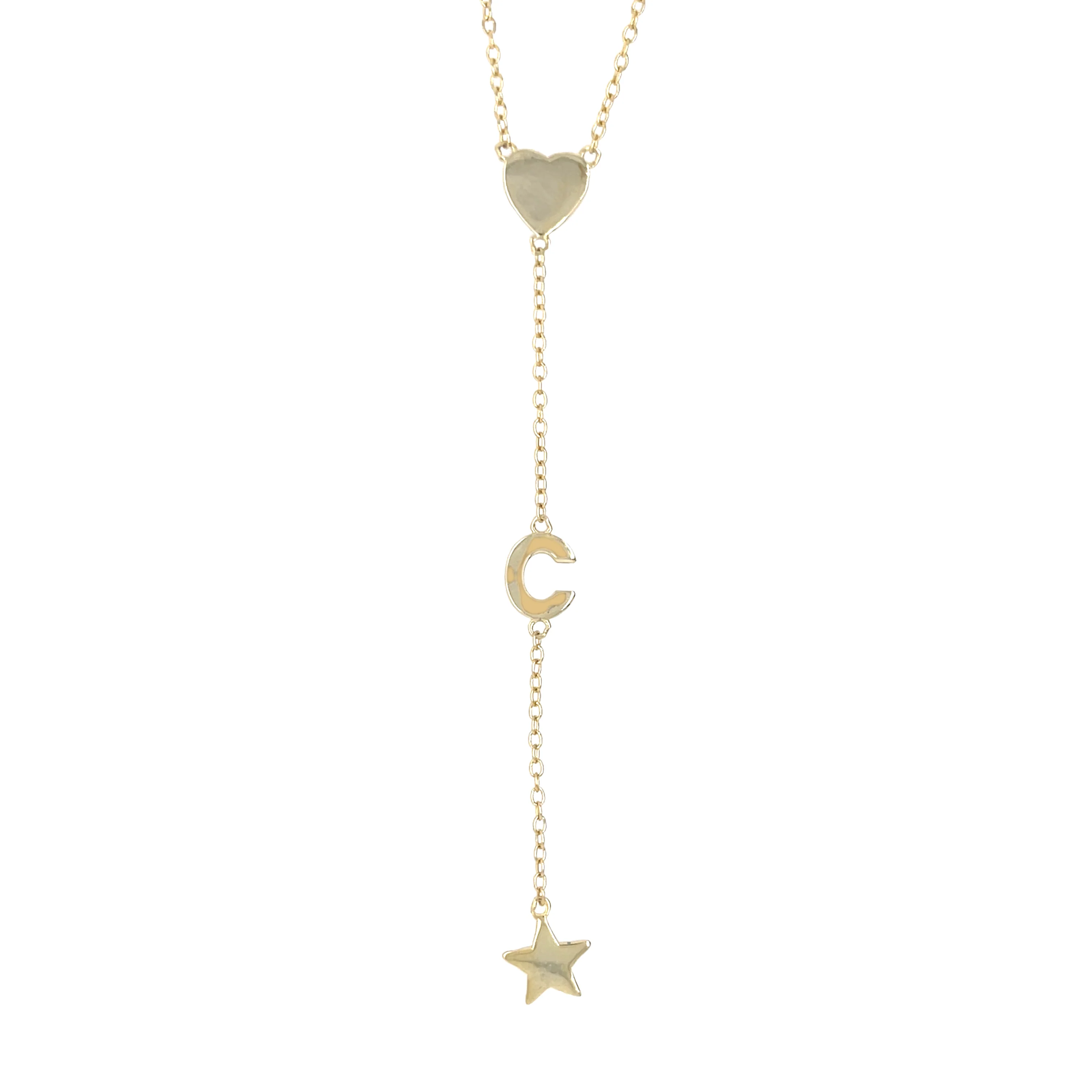 Initial Lariat Necklace - Image 4