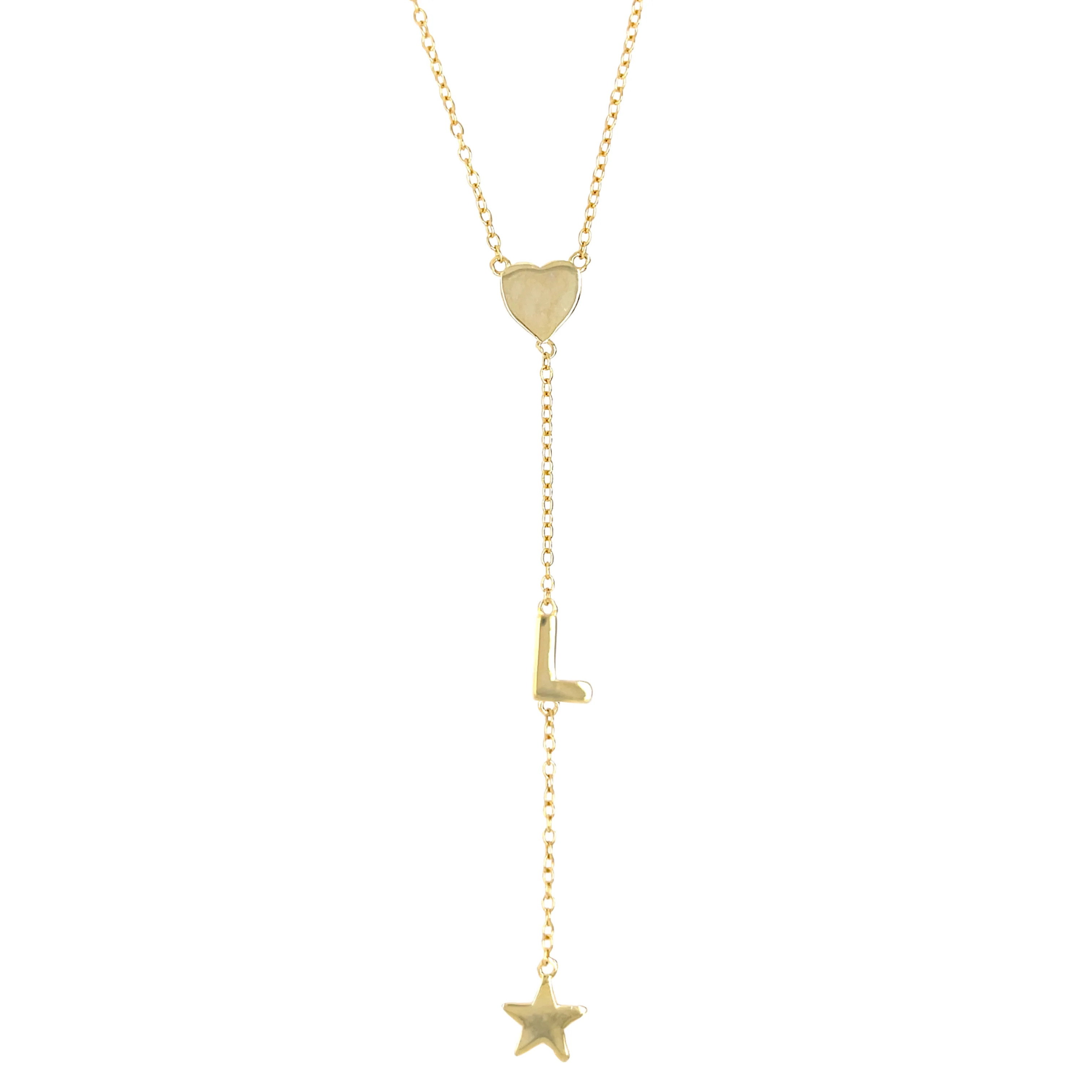 Initial Lariat Necklace - Image 8