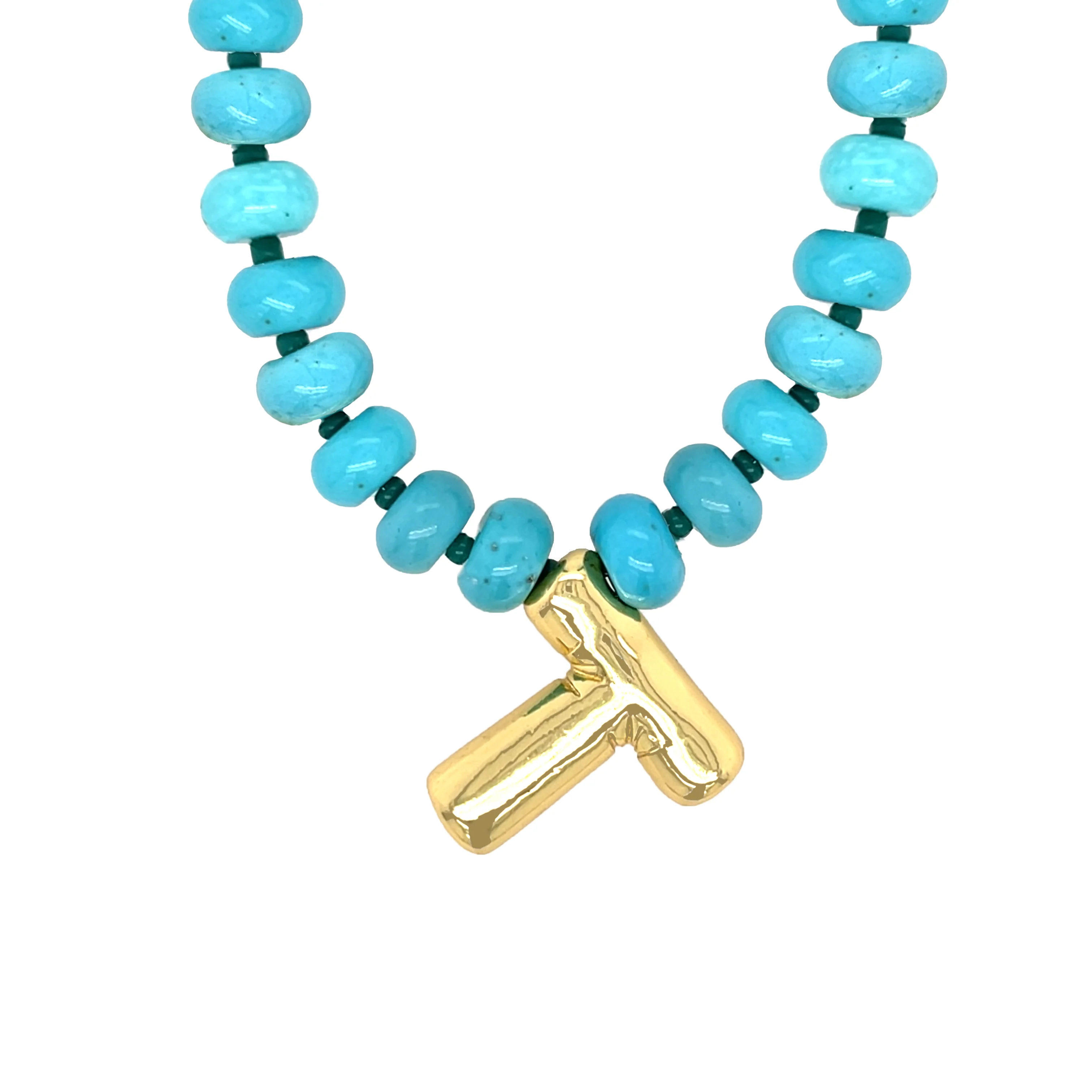 Initial Turquoise Necklace - Image 12