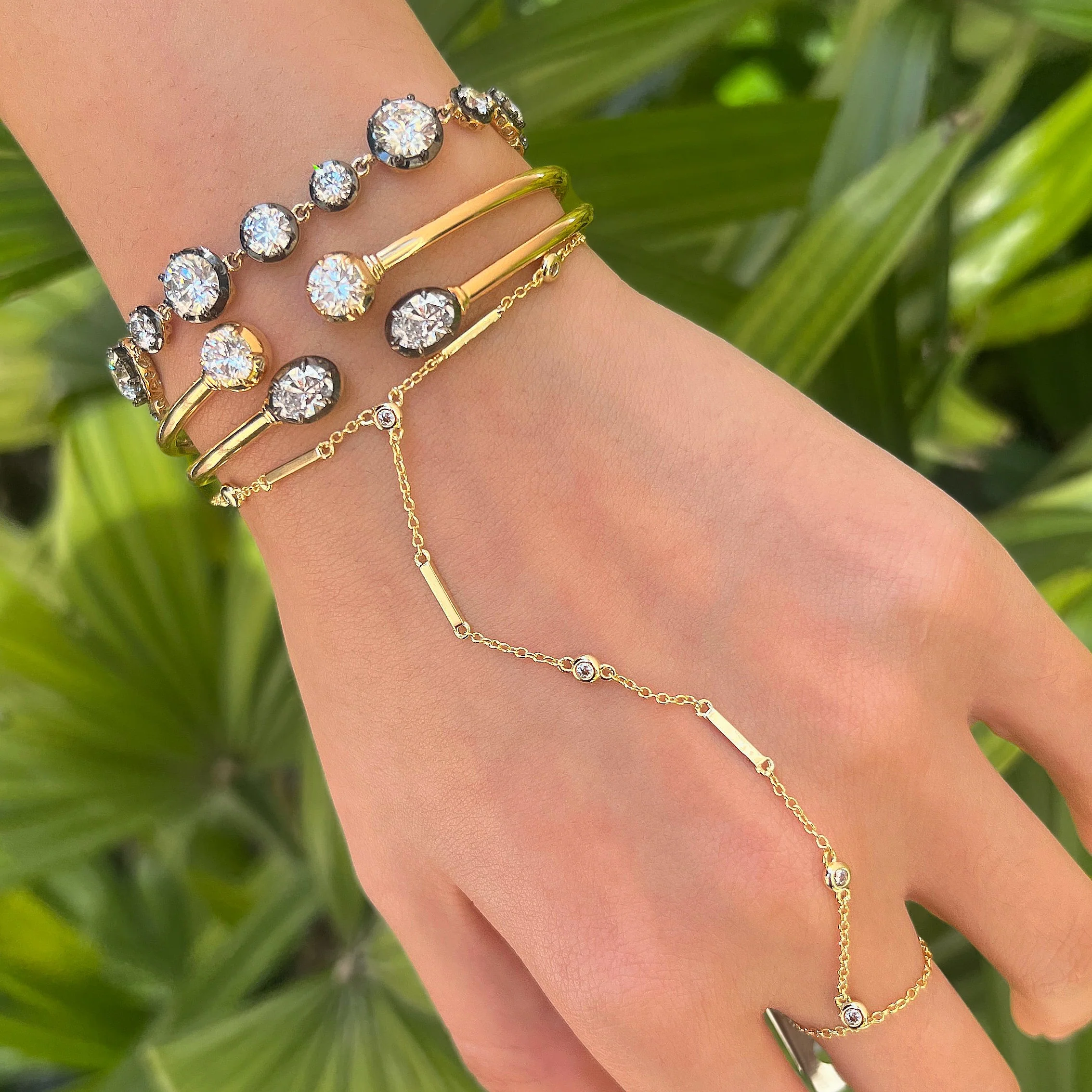 Lab Diamond Georgian Bracelet - Image 2
