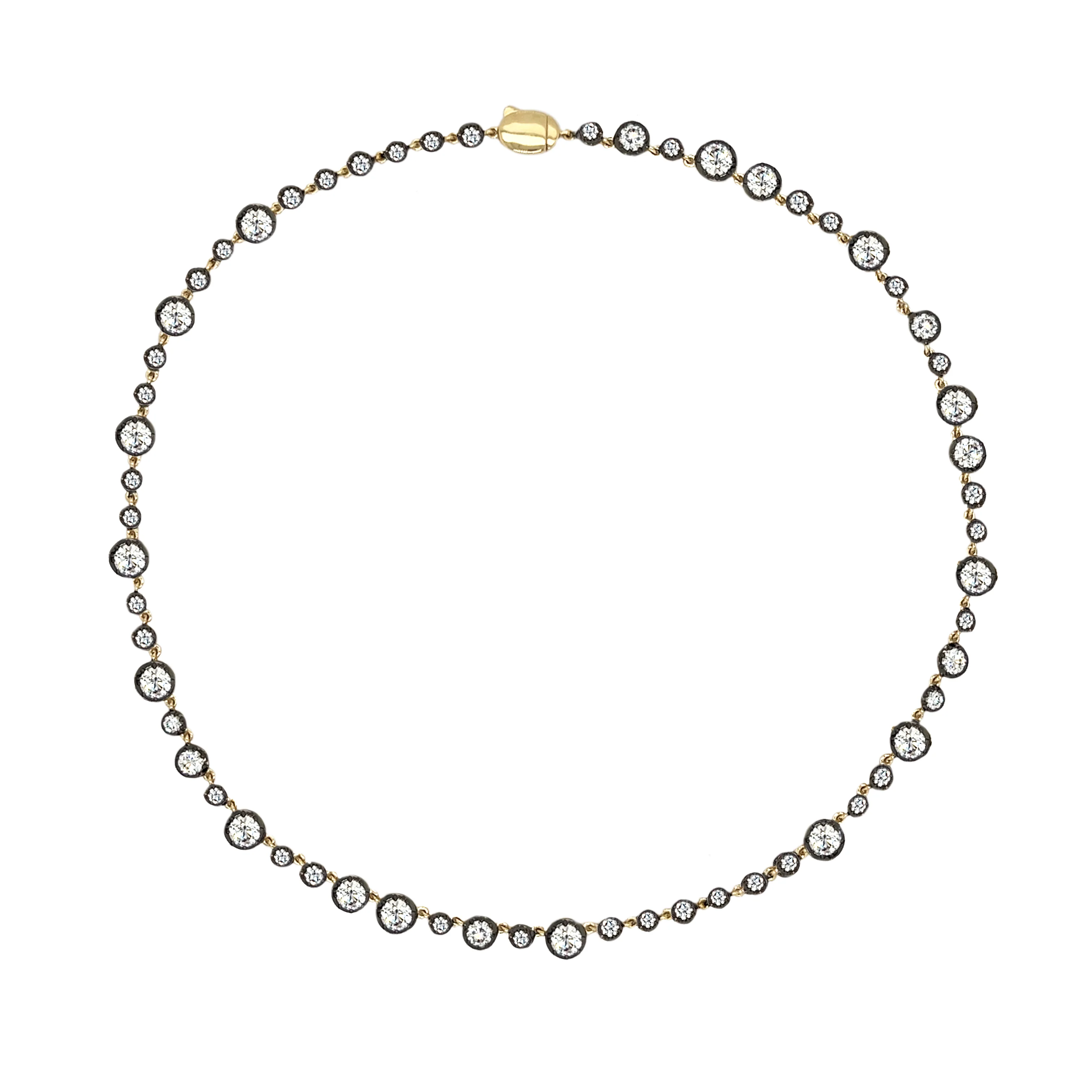 Lab Diamond Georgian Necklace