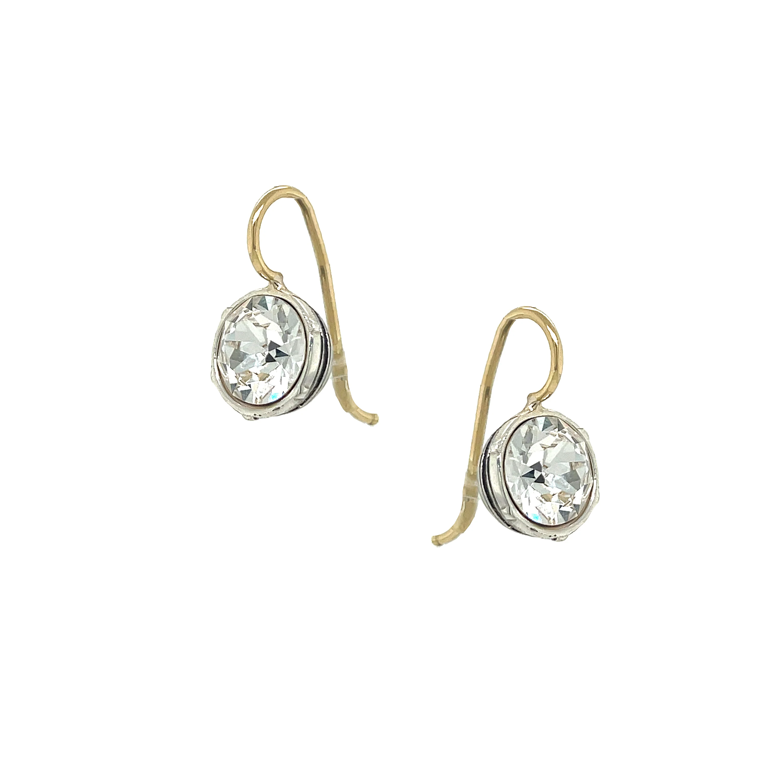 Large Antique Drop Earrings - Image 3