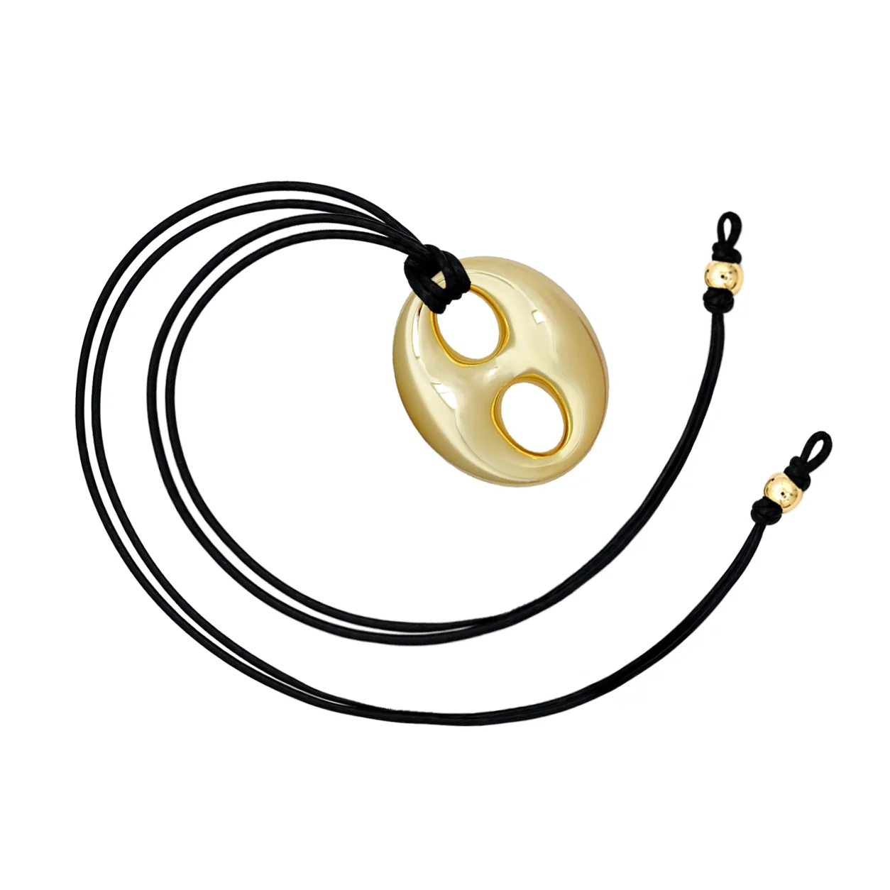 Large Gold Mariner Link Necklace - Image 3