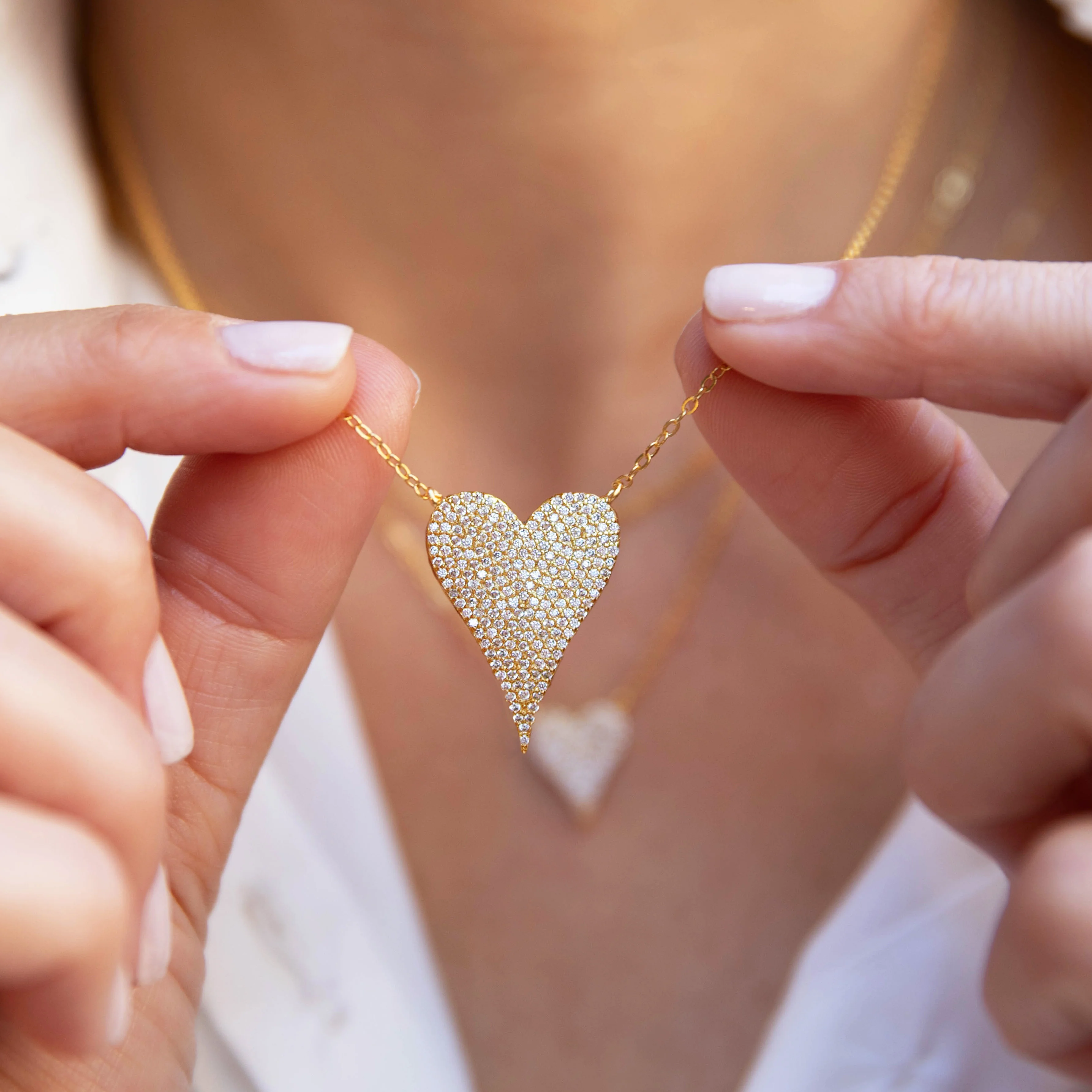 SALE Large Heart Necklace - Image 2