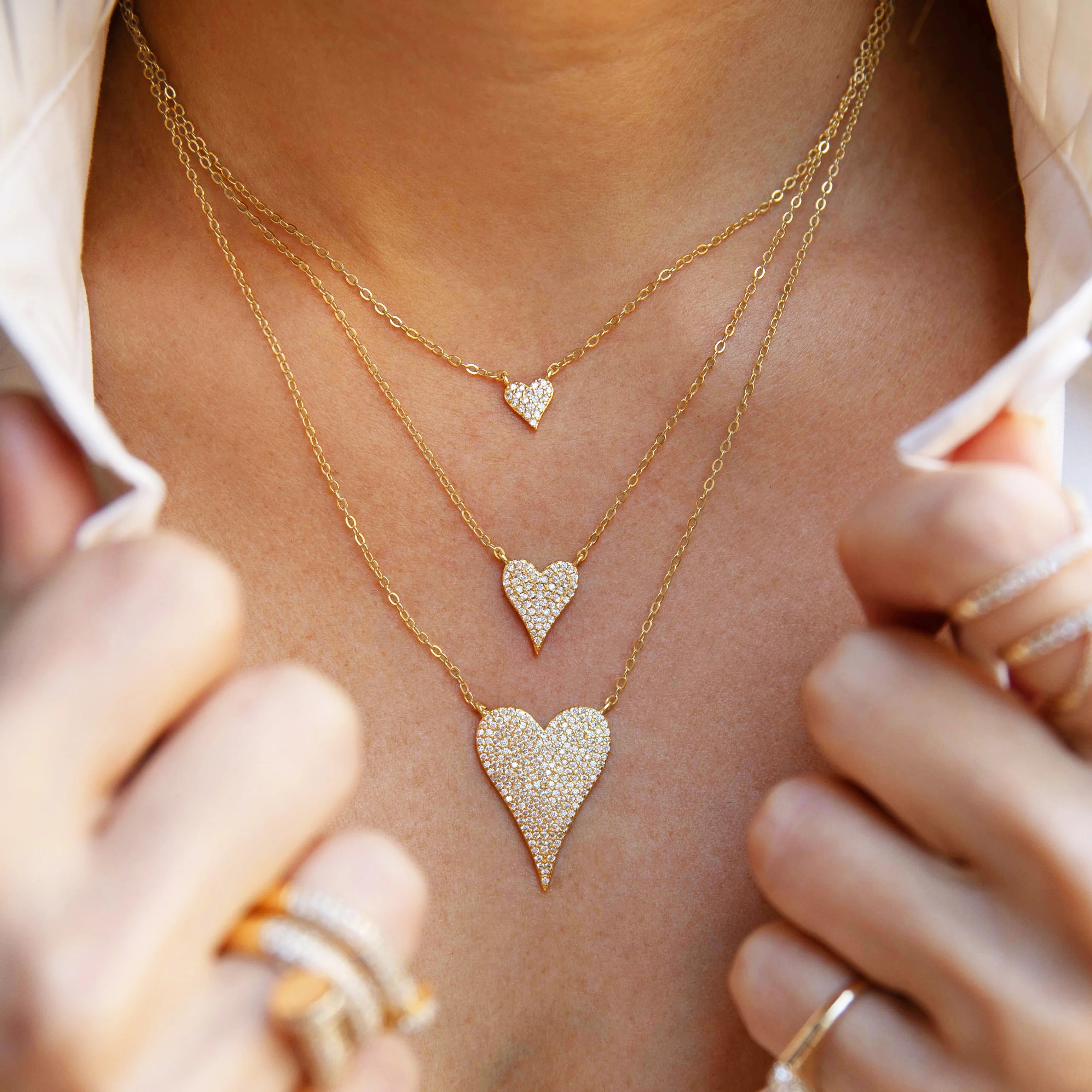 SALE Large Heart Necklace - Image 3