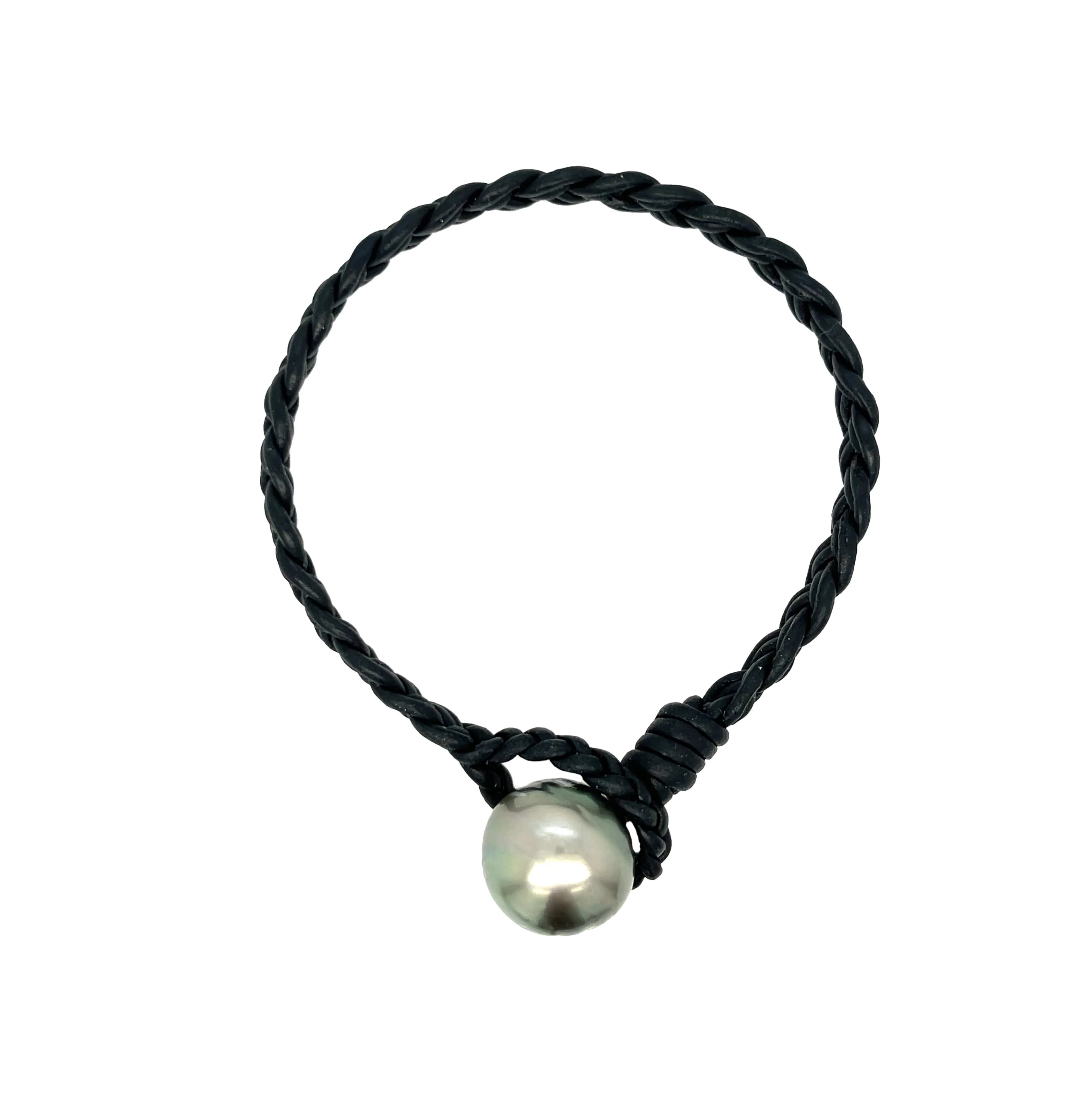 Leather & Pearl Bracelet