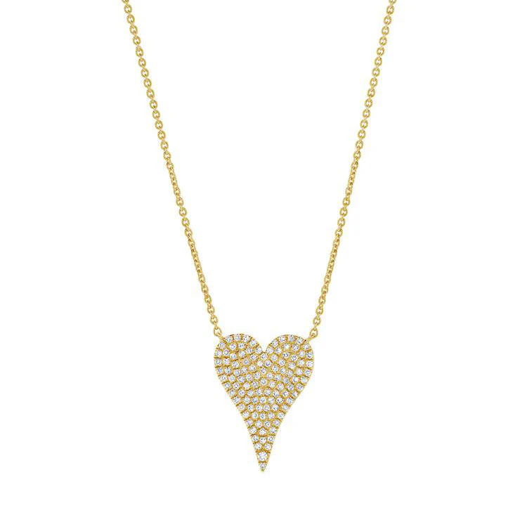 Medium Diamond Heart Necklace