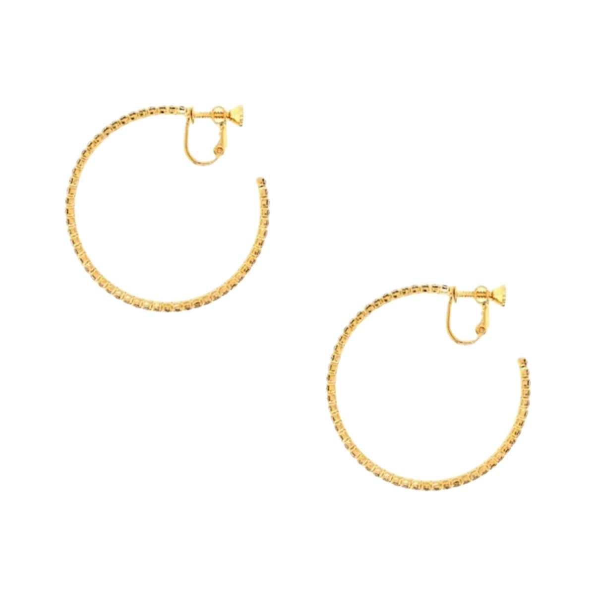 Medium Hoop Clip On Earrings - Image 2