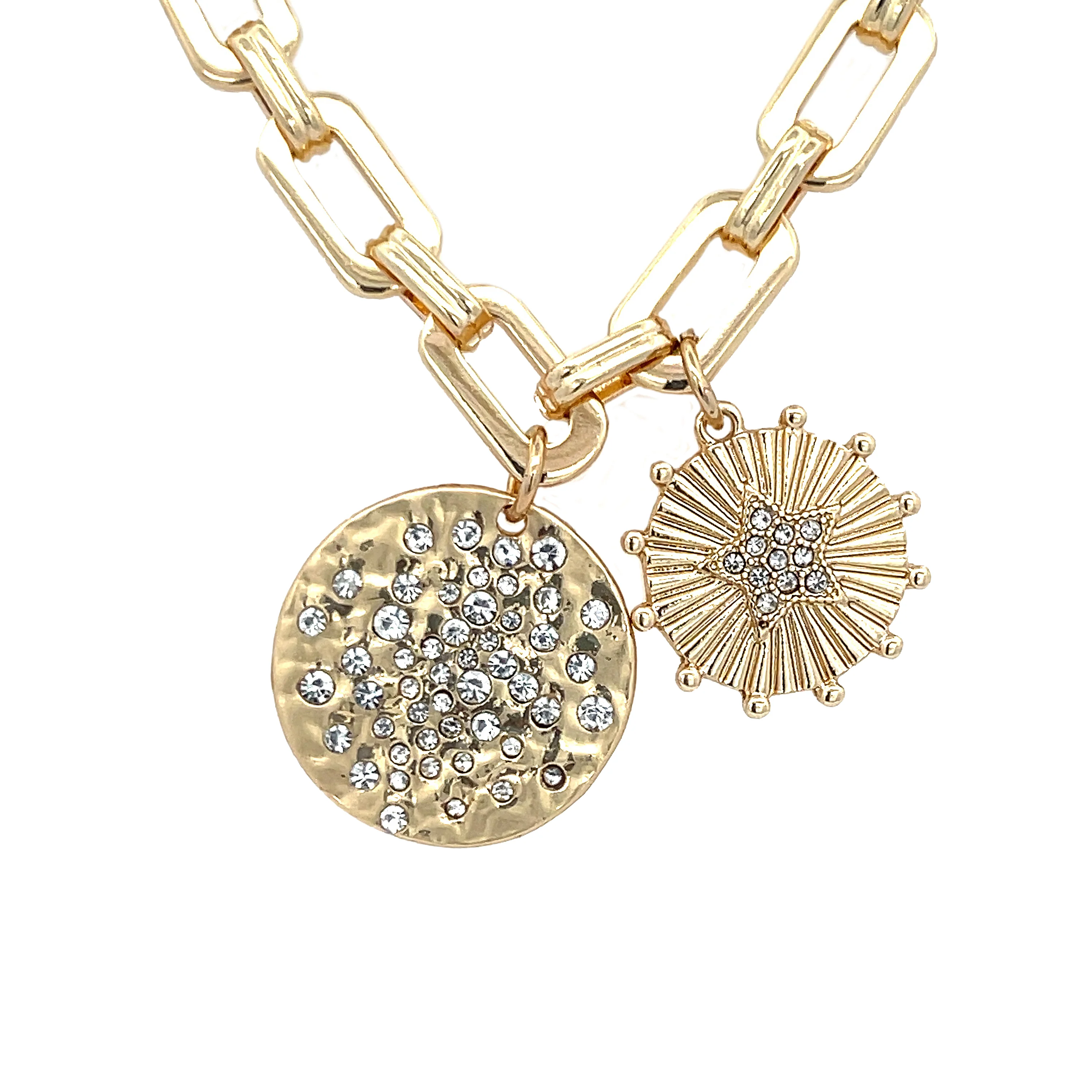 Multi Charm Chain Necklace - Image 3
