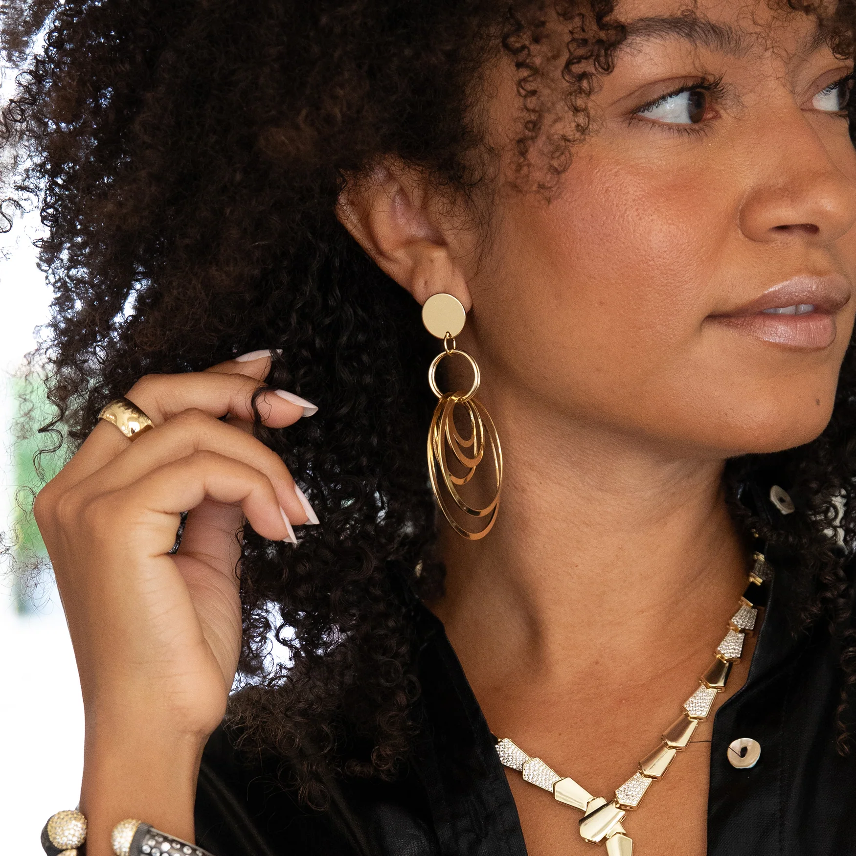 Multi Circle Earrings - Image 2