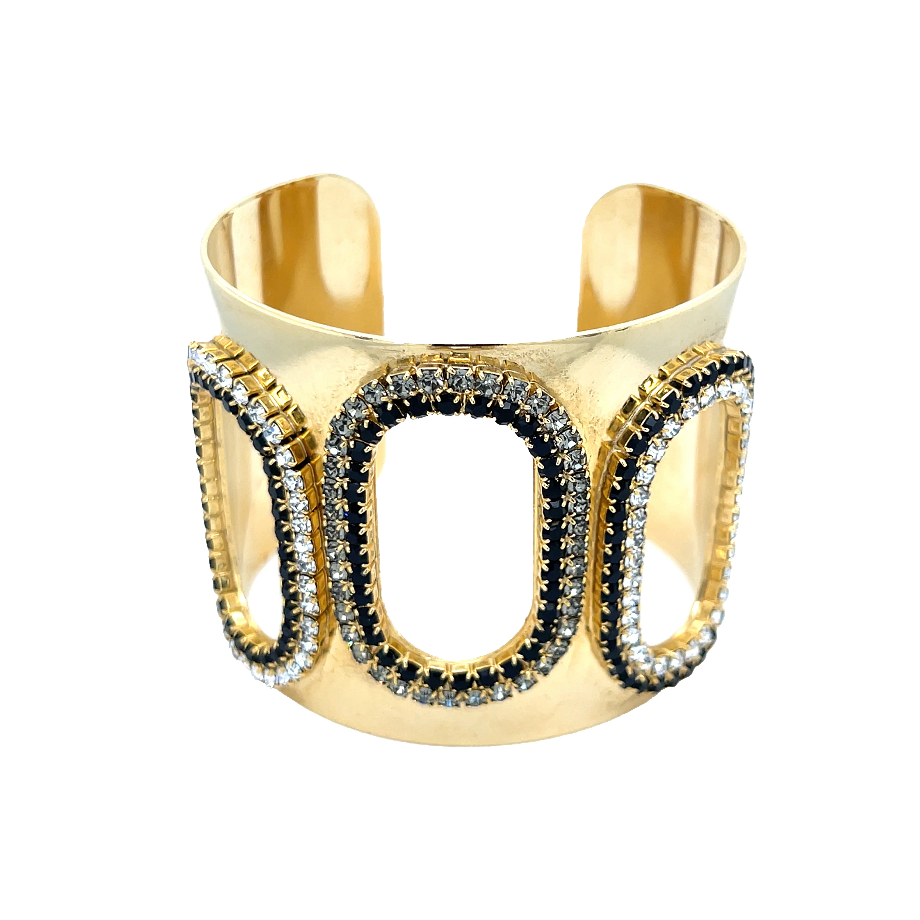 Oval Cutout Cuff Bracelet