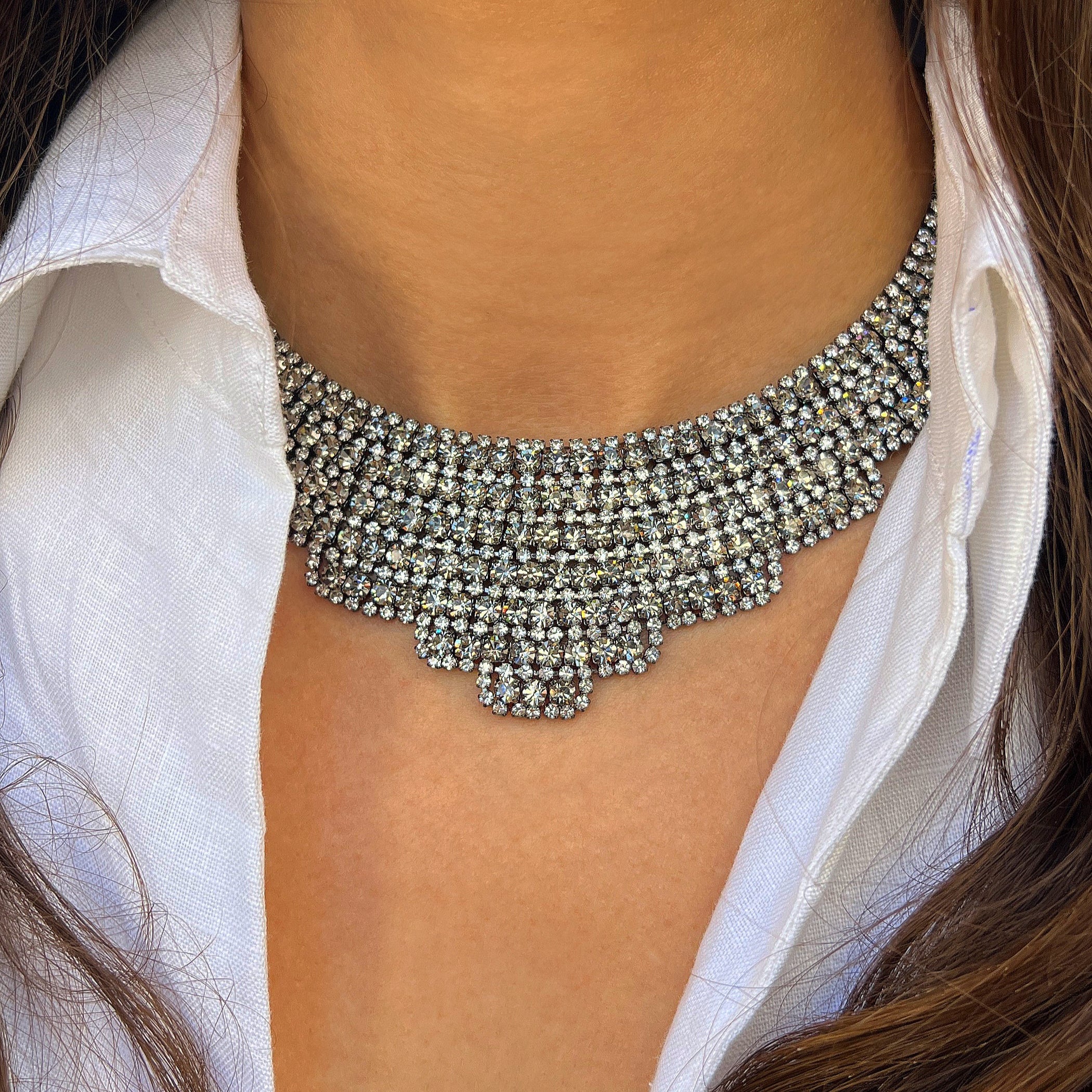 Oxidized Choker Necklace - Image 2
