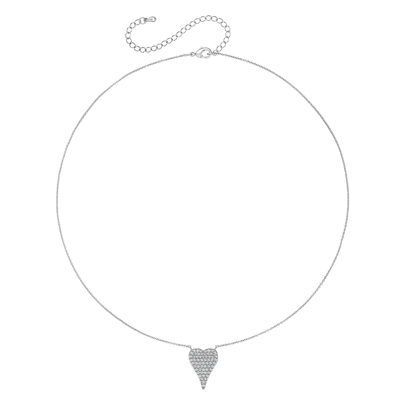 Pave Heart Necklace - Image 4