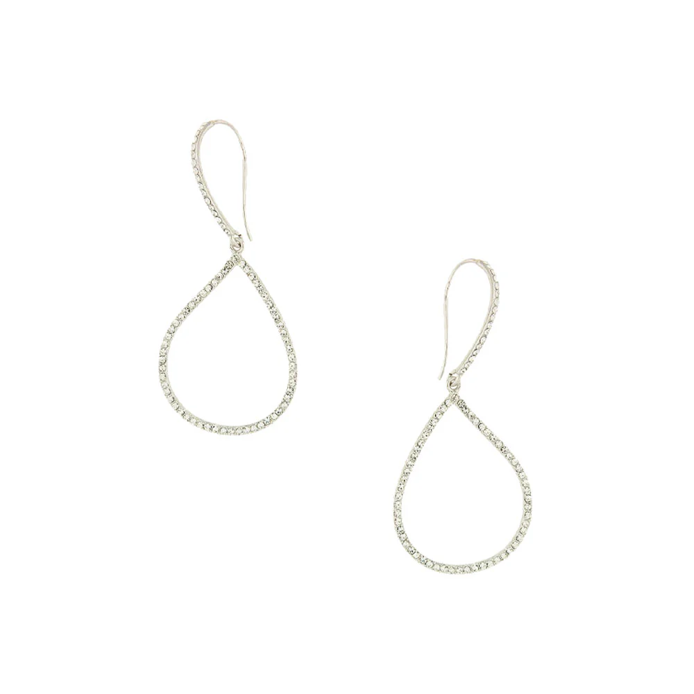 Pave Teardrop Earrings