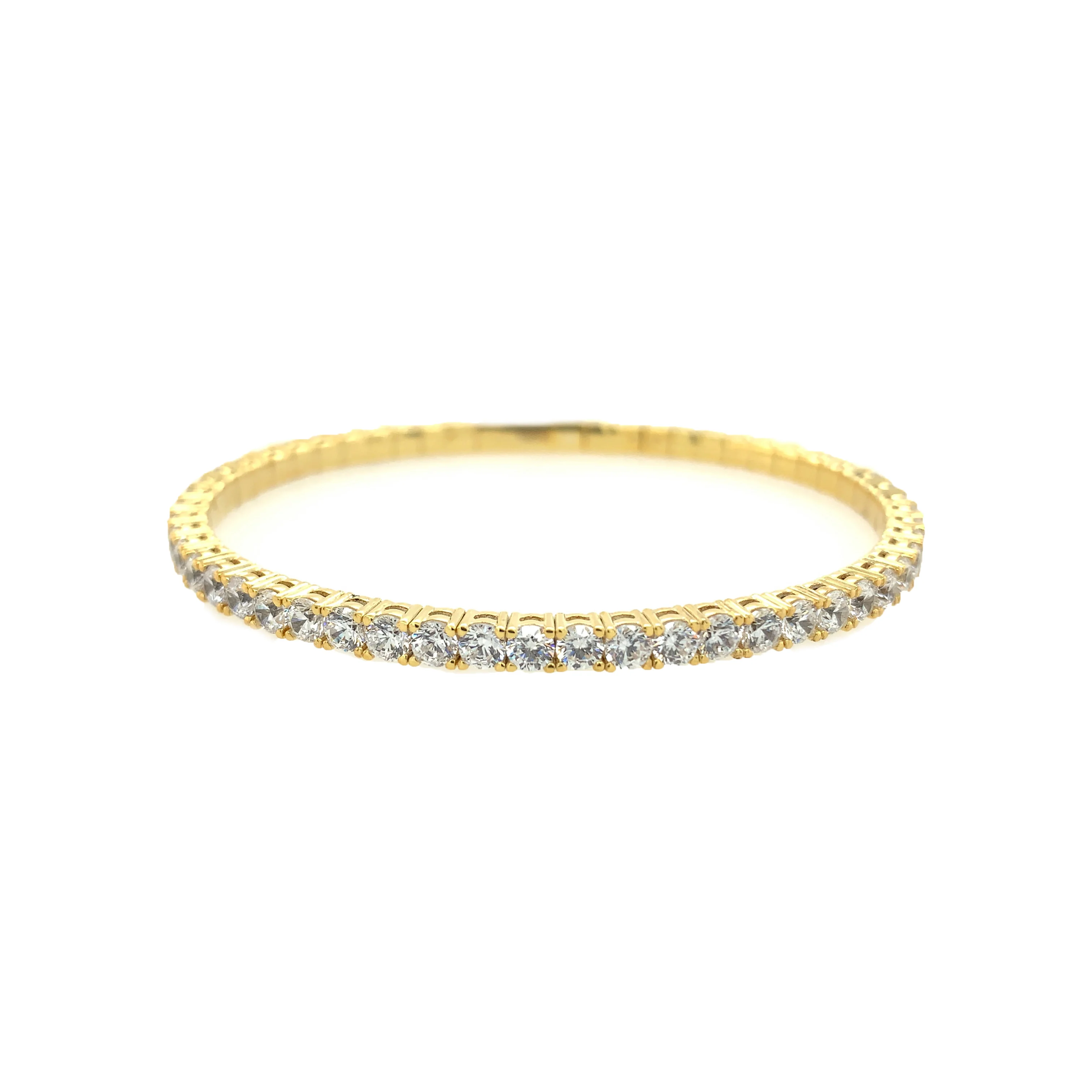 Pave Tennis Bangle Bracelet