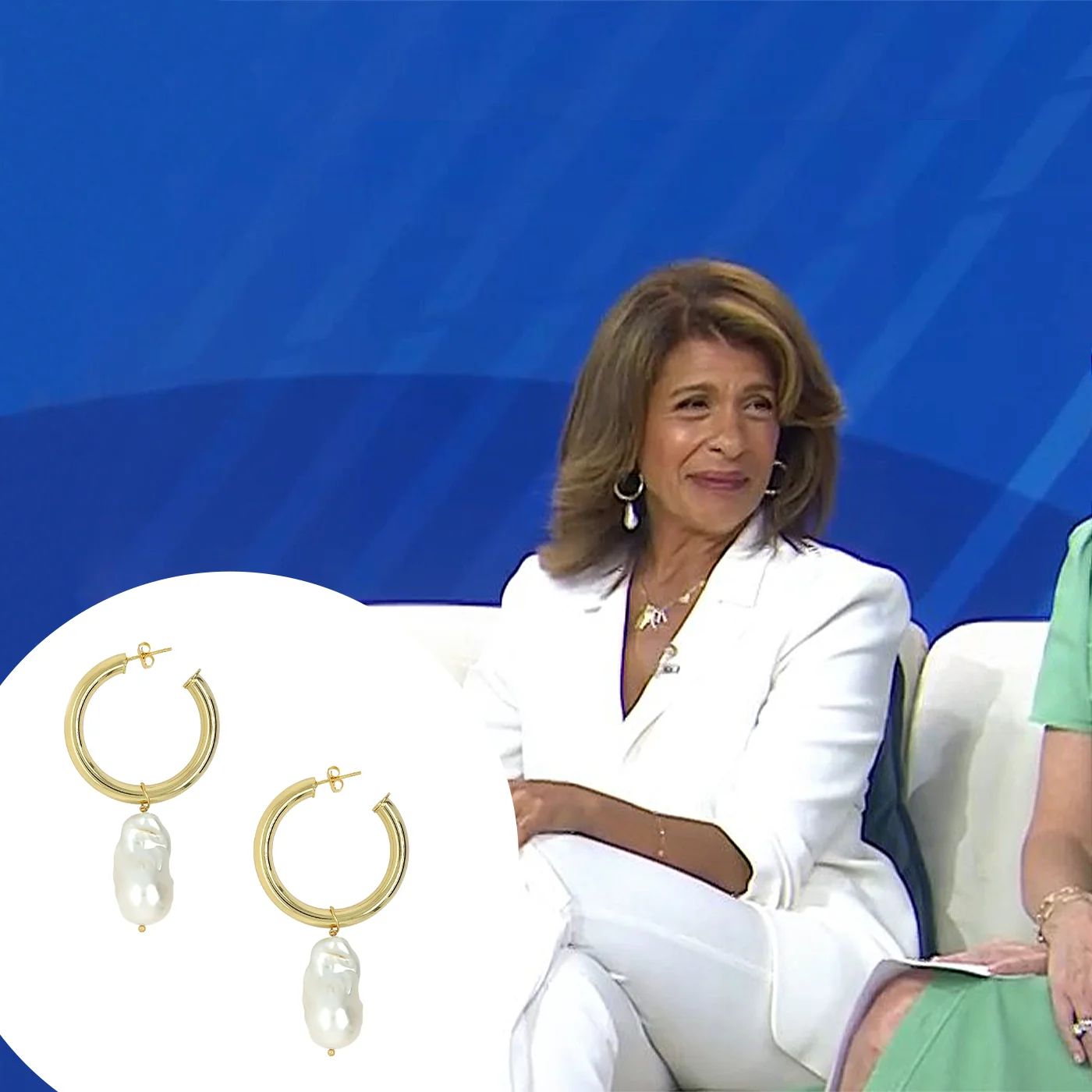 Pearl Hoop Earrings