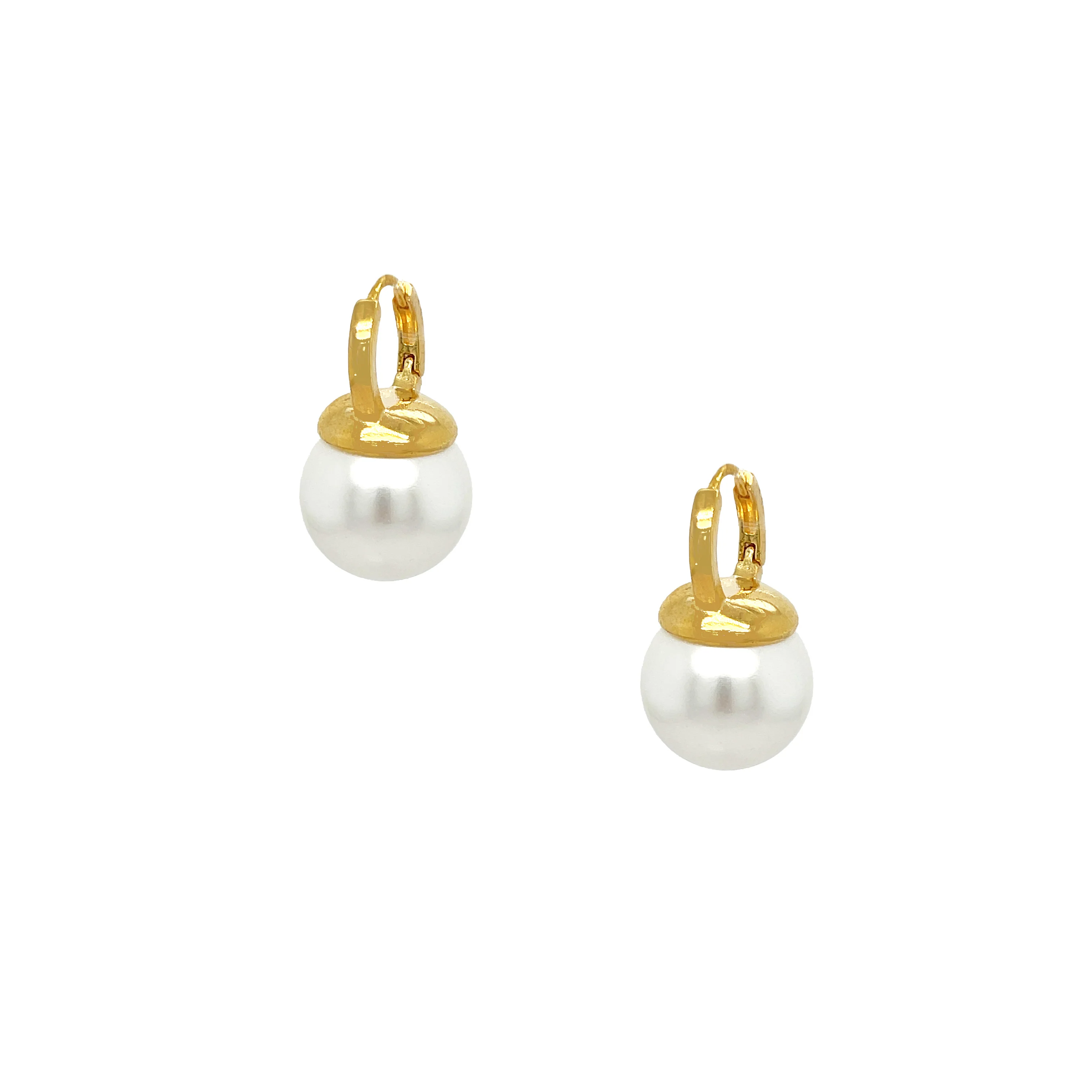 Pearl Hoop Earrings