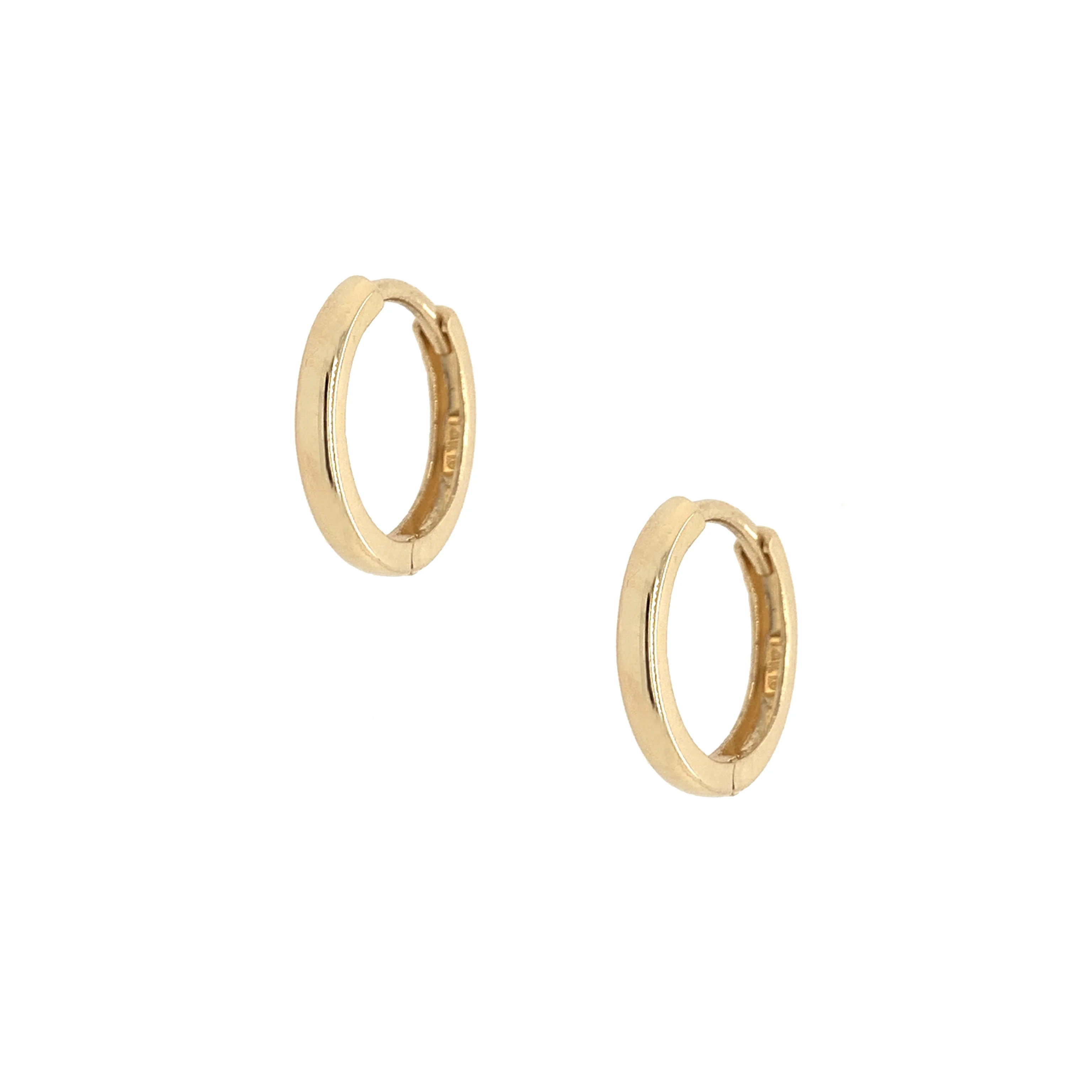 14K Huggie Earrings